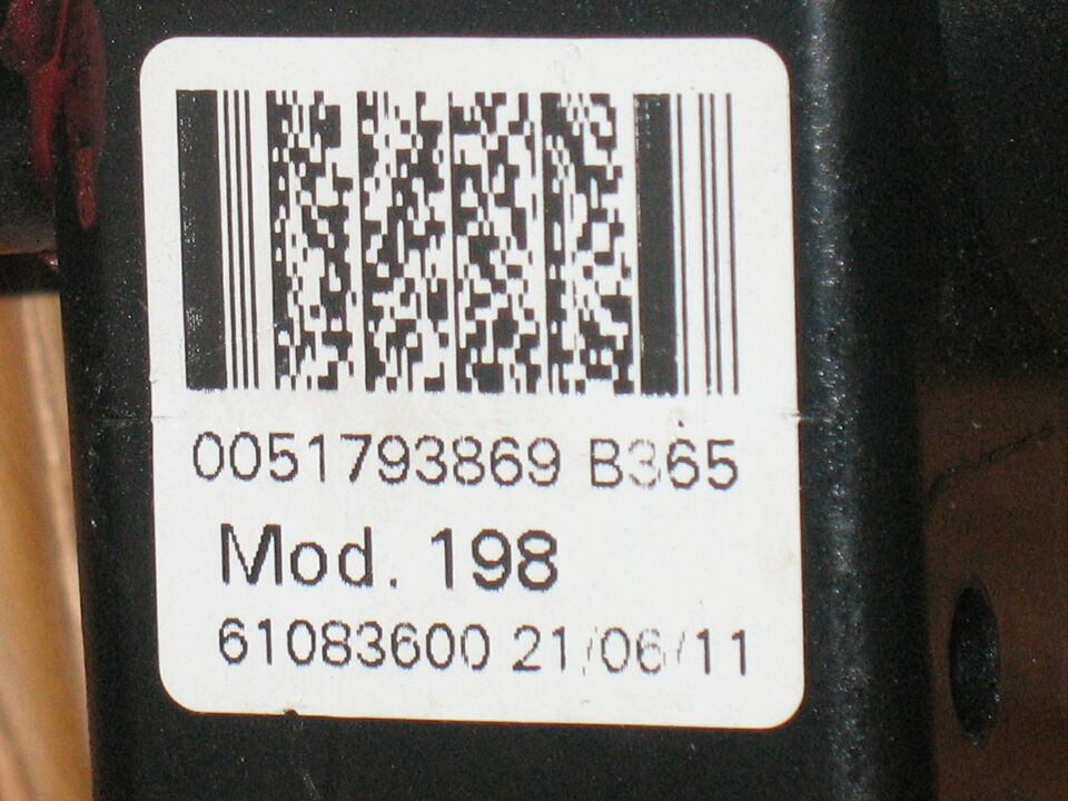 0051793869 BLOCCHETTO CHIAVE LANCIA Delta 3°Serie 1600 Diesel