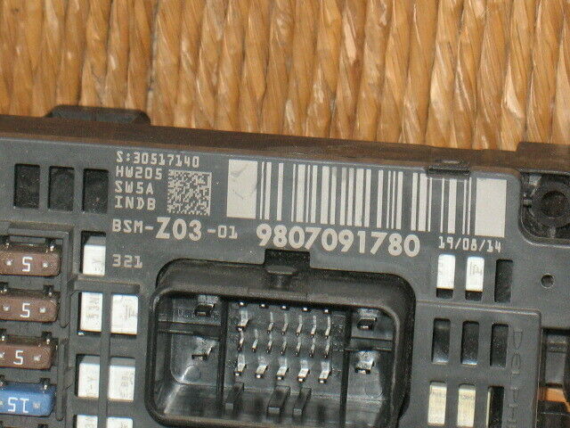 BSM CITROEN C4 PICASSO 1.6 9807091780 Z03-01 30517140