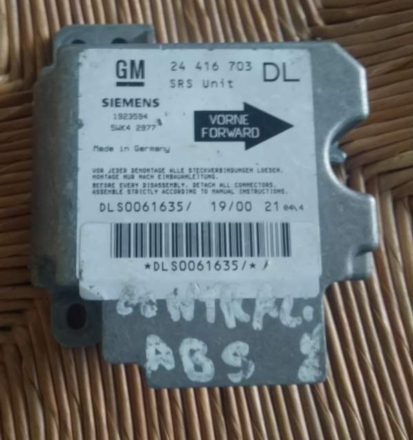 Centralina airbag OPEL ASTRA G ZAFIRA B 24416703 DL 5WK42977