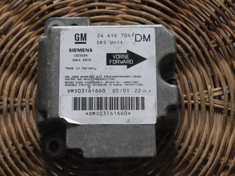 Airbag opel zafira astra g siemens 5wk42978 24416704dm 1923594