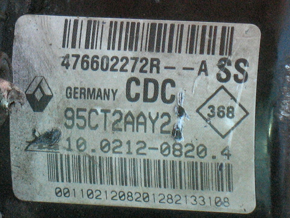ABS Renault Megane 476602272R Ate 28561258023 95CT2AAY2