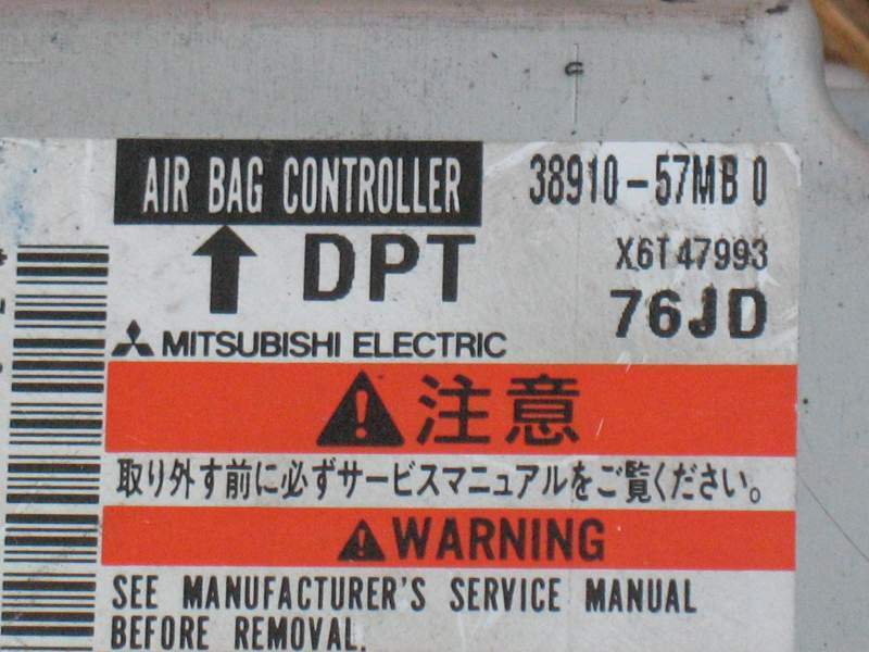 AIRBAG SUZUKI 3891057MB0, X6T47993, 76JD