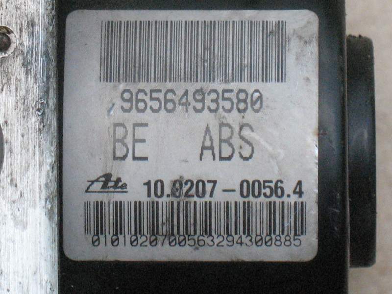 ABS CITROEN C2 C3 9656493580 ATE 10020700564 10097011093