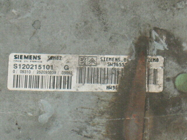 ECU CAMBIO C2-C3 S120215101F SW 9654953780 HW 9640922780