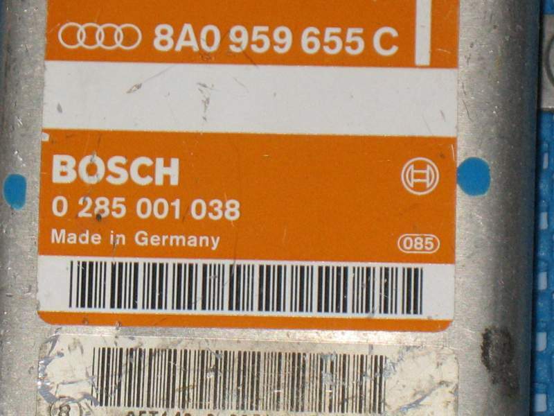 ECU AIRBAG SRS AUDIA4 AVANT 0285001038 8A0959655C