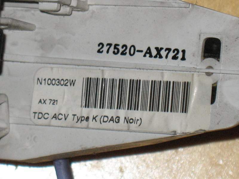 NISSAN MICRA K12 03> calore - regolatore (27520-AX721)