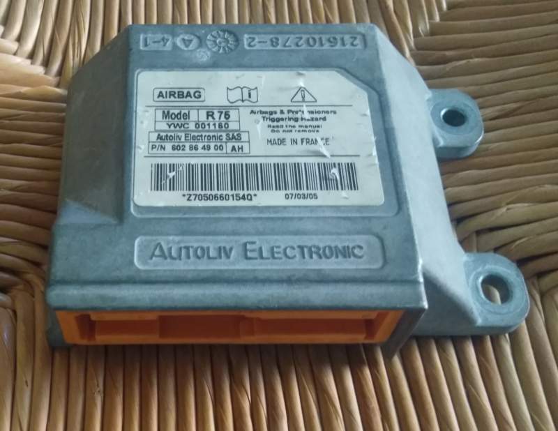 RONER 75 2005-2006 airbag ecu module 602864900 ah YWC001160