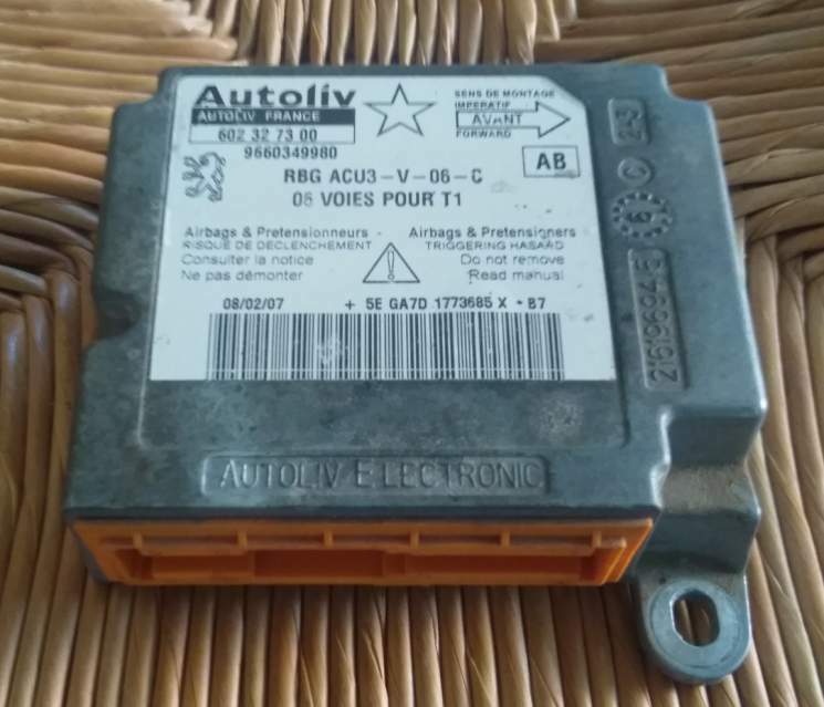 AIRBAG PEUGEOT 206-207 9660349980 AUTOLIV RBG ACU3 602327300