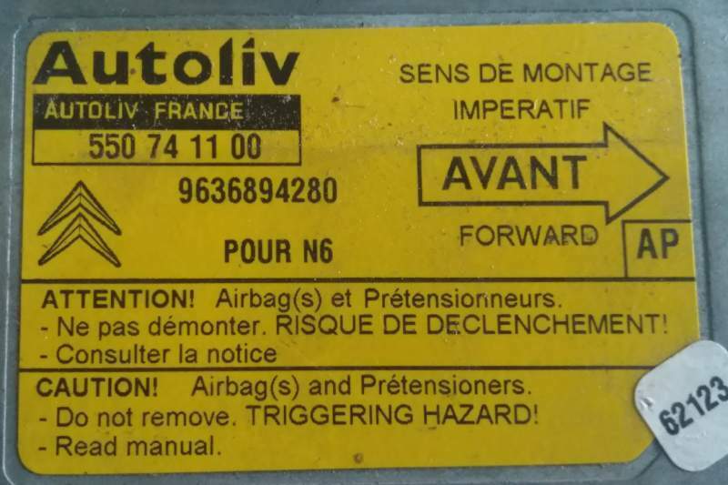 Citroen xsara AIRBAG ECU 9636894280 550741100