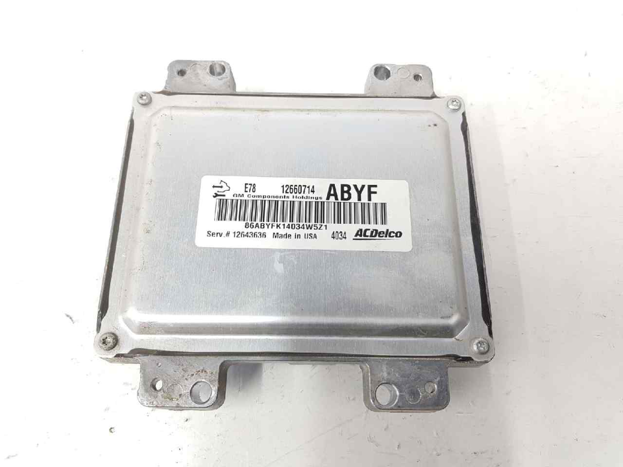 ASTRA J INSIGNIA ACDelco 12660714 ABYF 12660714ABYF E78