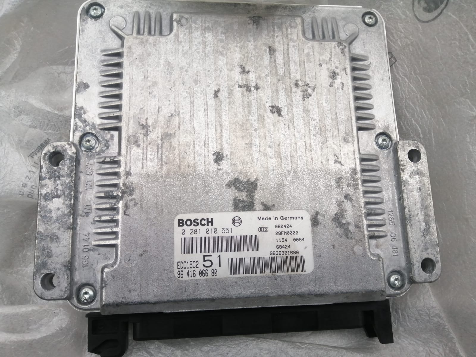 Ecu 0281001782 9634662880 CITROEN PEUGEOT 406 2.0 HDI BOSCH EDC15C2