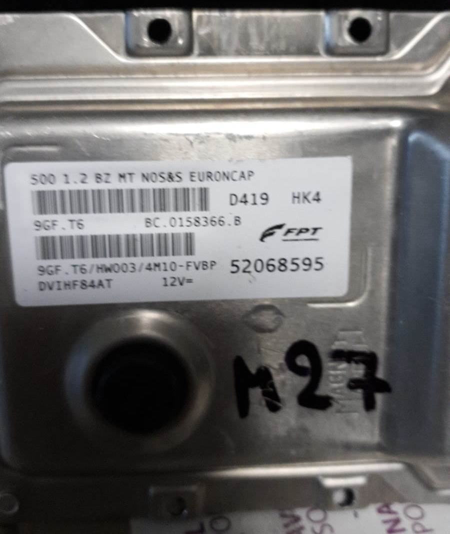 ECU FIAT 500 1.2 BENZINA FPT 52068595 HW003 9GF.T6 4M10FVBP