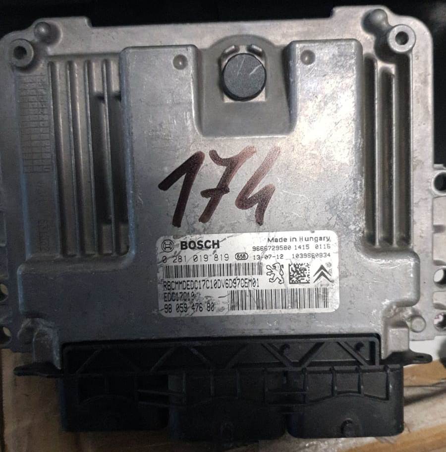 ECU CITROEN C3 BOSCH 0281019819 9805947680 EDC 17C10-5.11