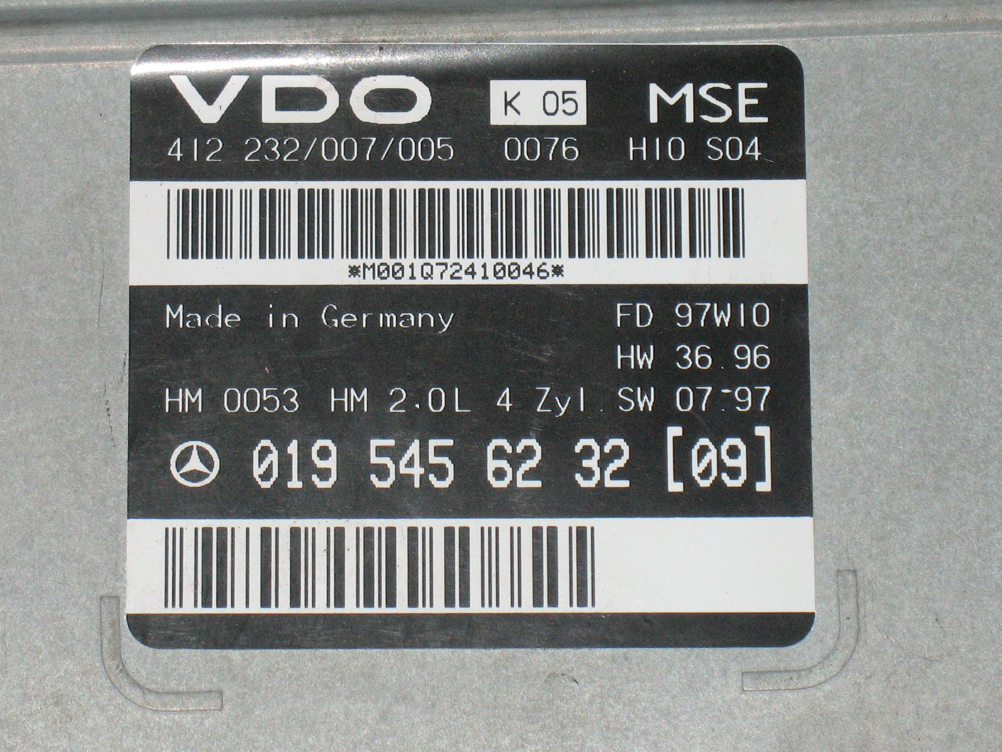 ECU MERCEDES CLK 2.0 VDO 412232007005 0195456232 [09]