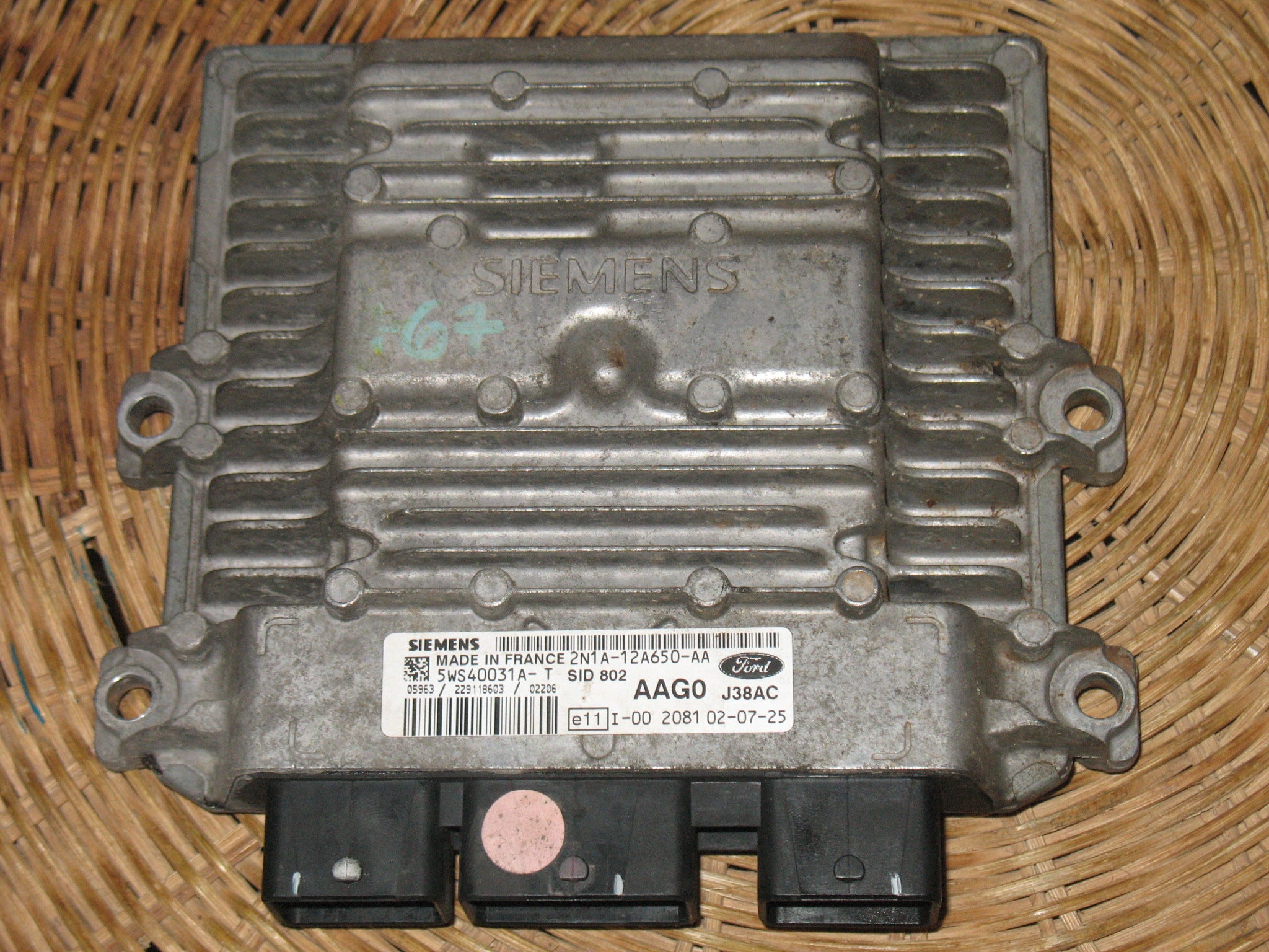 Ford Fusion 1.4 TDCI ECU 5WS40031AT 2N1A12A650AA SID802 AAG0