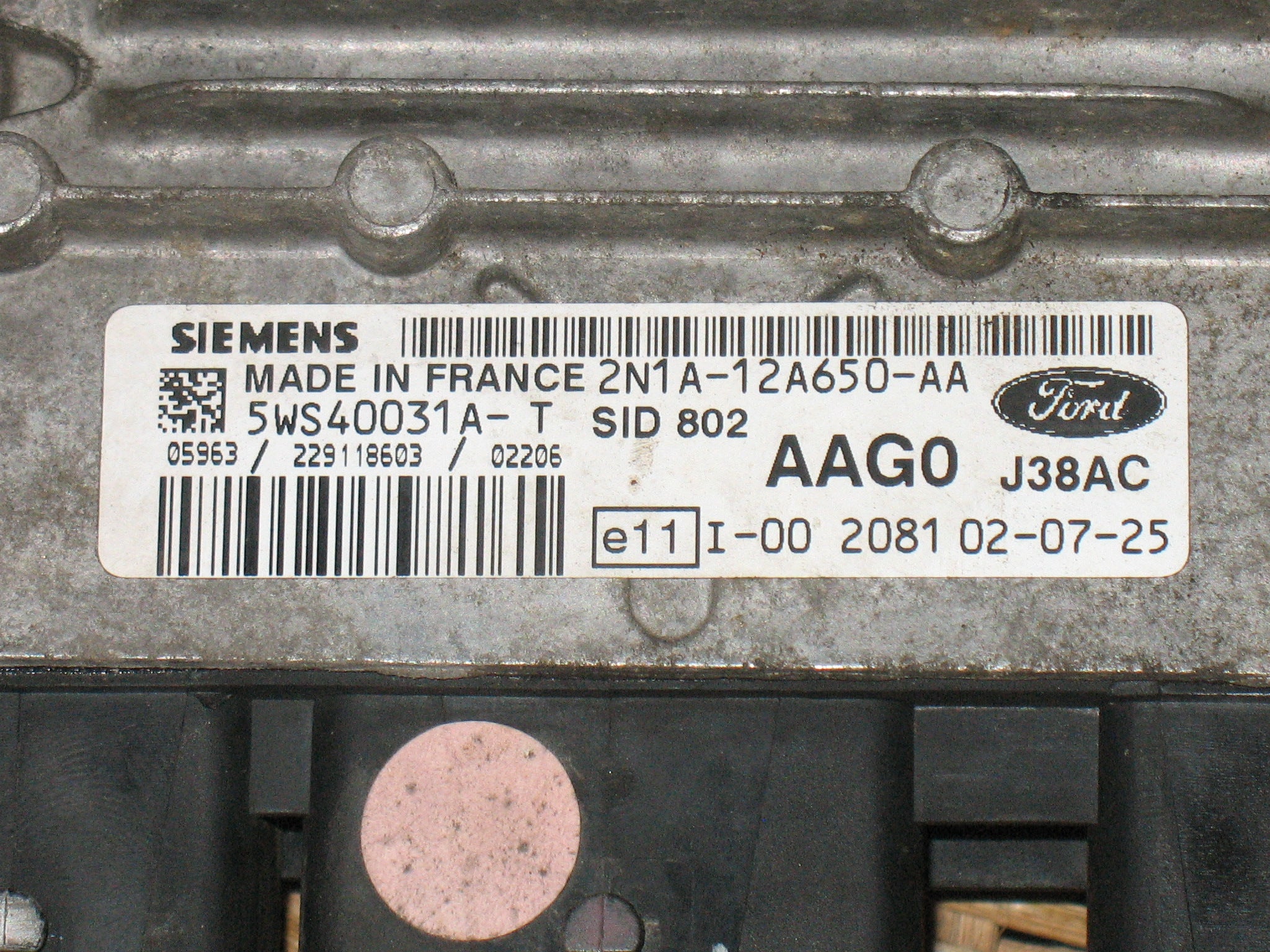 Ford Fusion 1.4 TDCI ECU 5WS40031AT 2N1A12A650AA SID802 AAG0