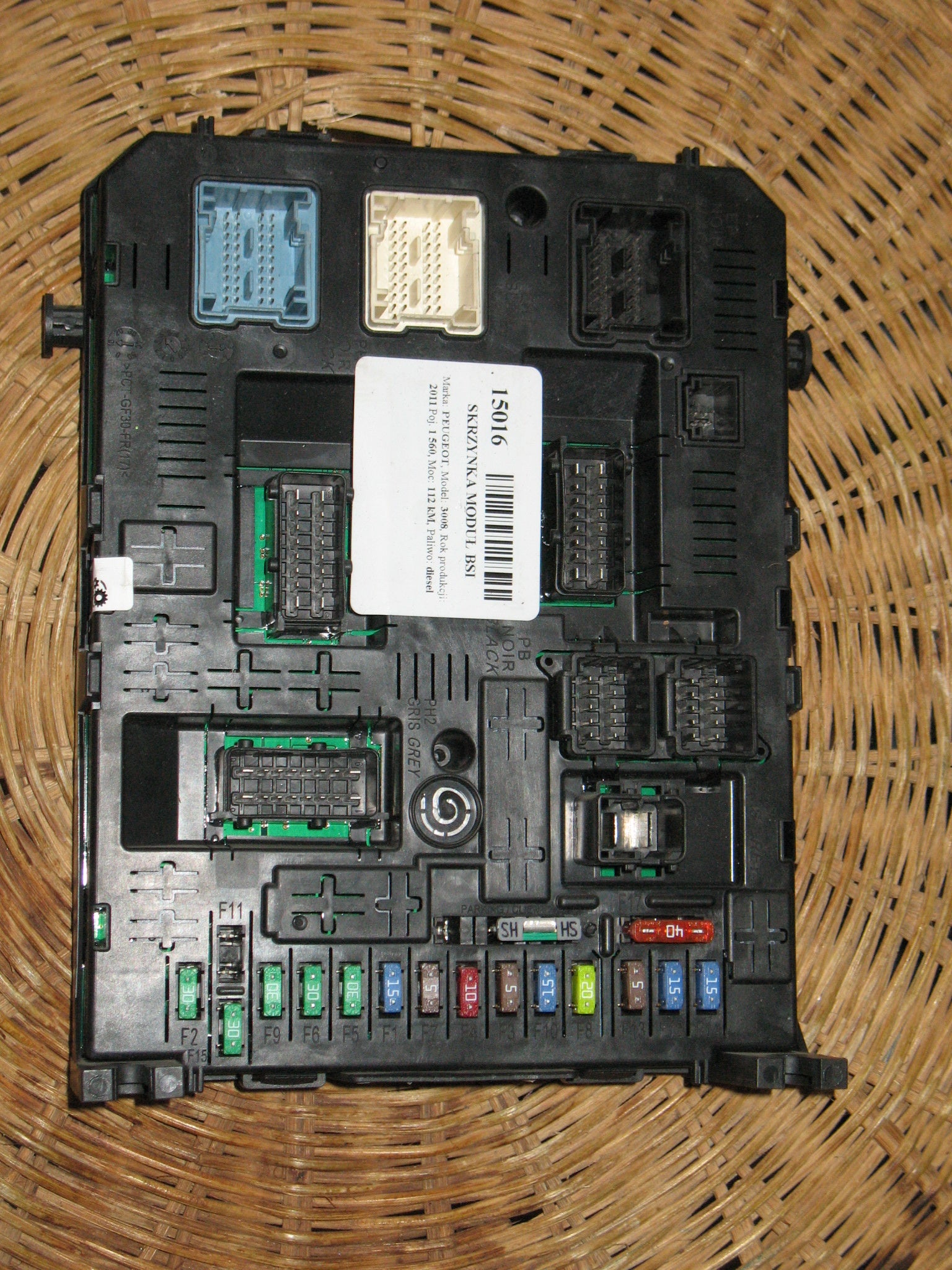 BODY BSI 04EV K01-00 PEUGEOT 308 1.6 HDi SR 5DR 966689538002