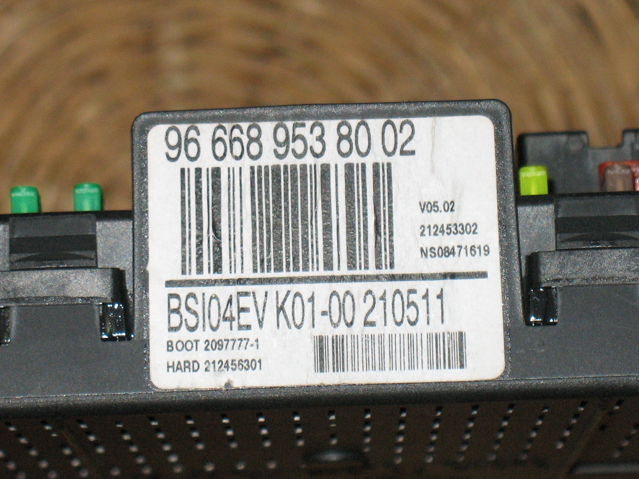 BODY BSI 04EV K01-00 PEUGEOT 308 1.6 HDi SR 5DR 966689538002