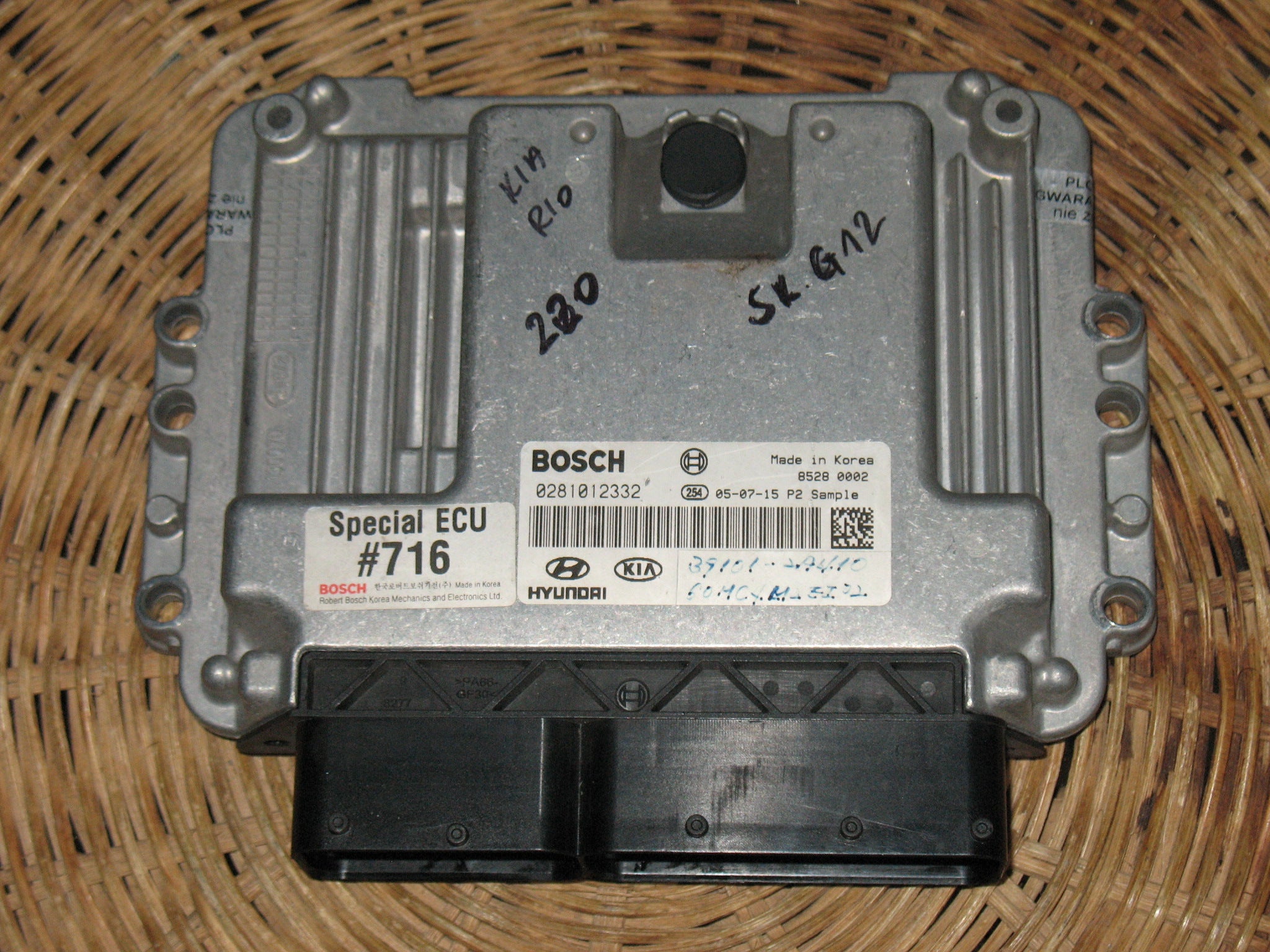 ECU KIA RIO 1.5 CRDI BOSCH 0281012332 391012A610