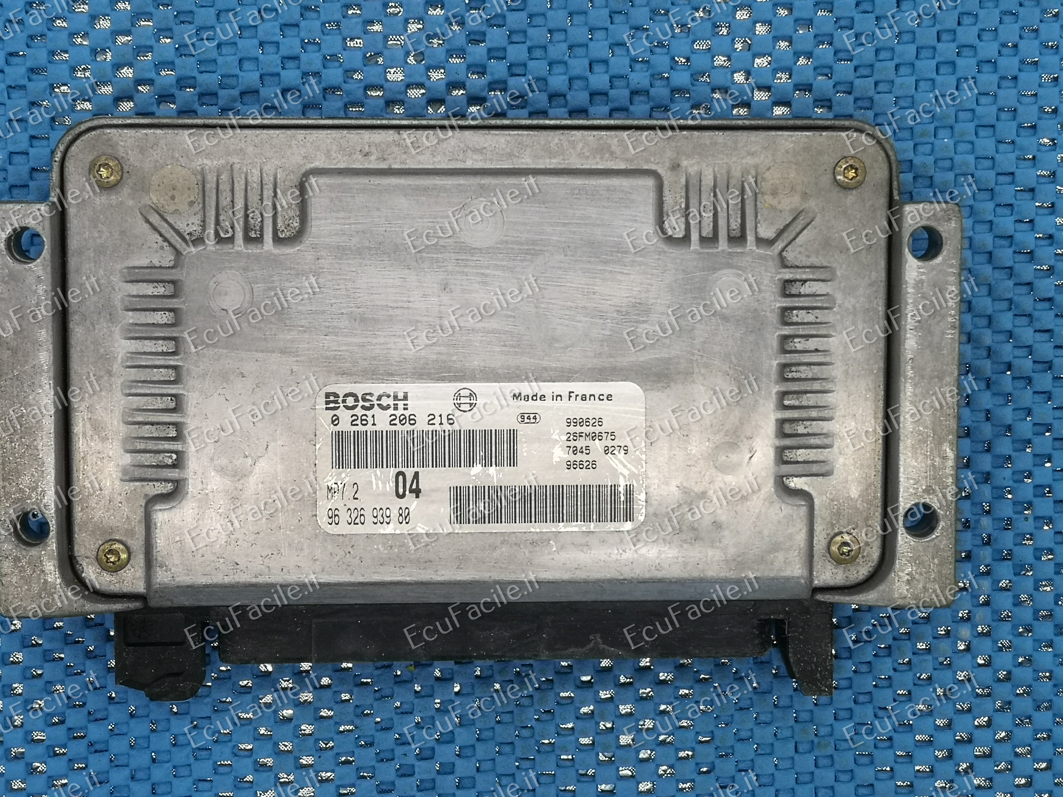 ECU PEUGEOT 206 CITROEN Xsara Picasso 1.6 BOSCH 0261206216