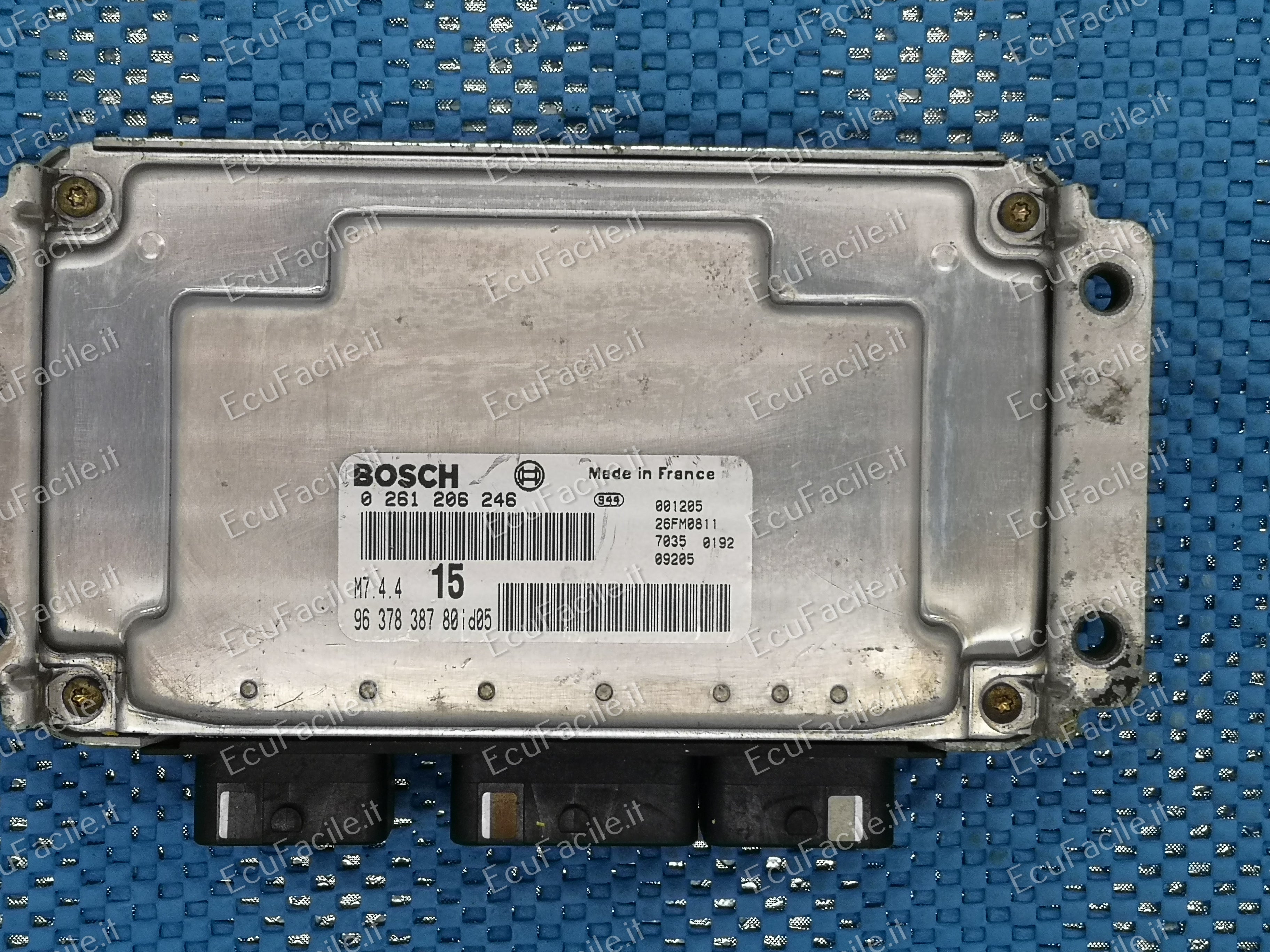 ECU CITROEN SAXO PEUGEOT 106 1.1 BOSCH 0261206246 9637838780