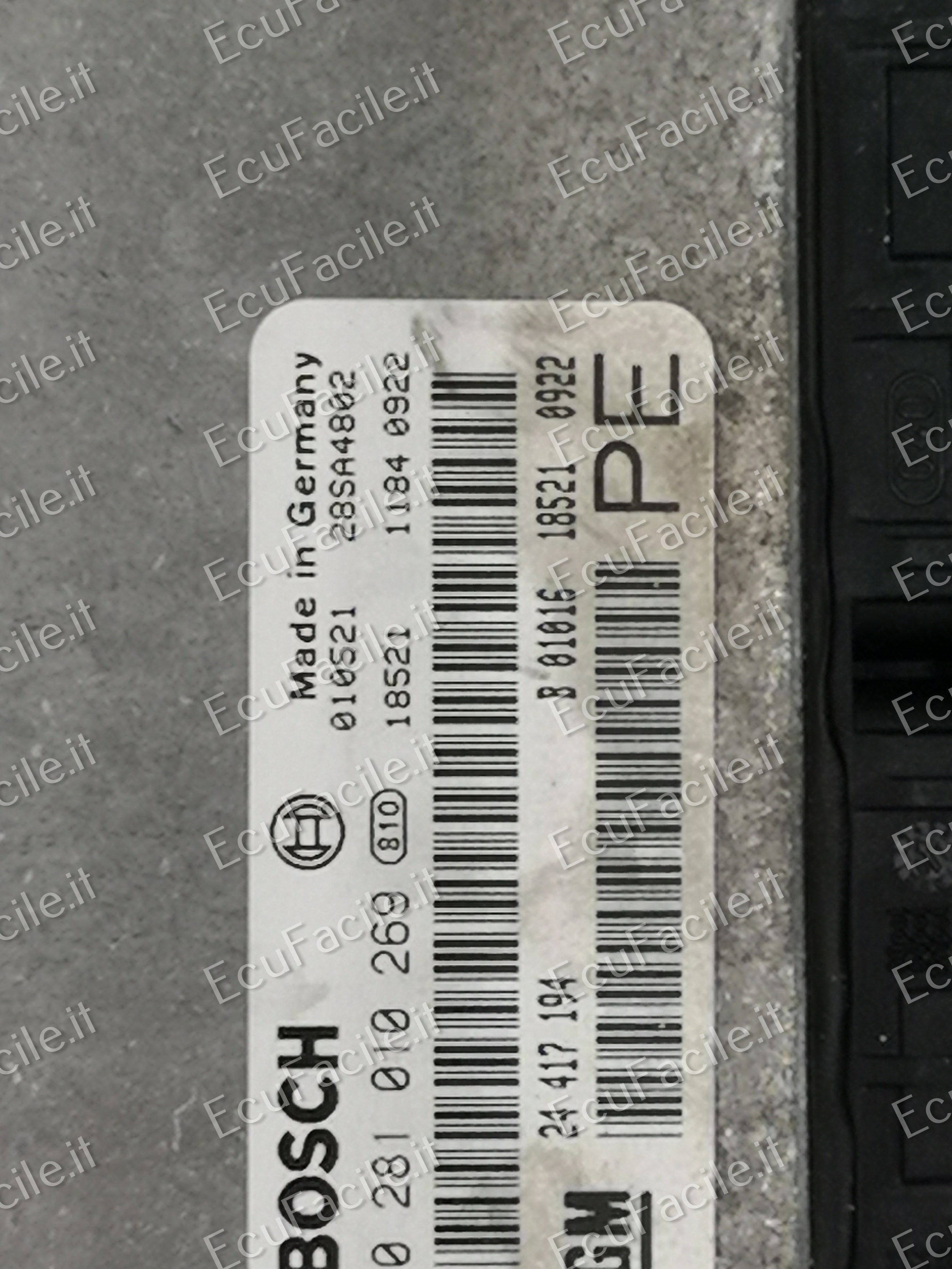 ECU OPEL VECTRA 2.0 DTI BOSCH 0281010269 GM 24417194 PE