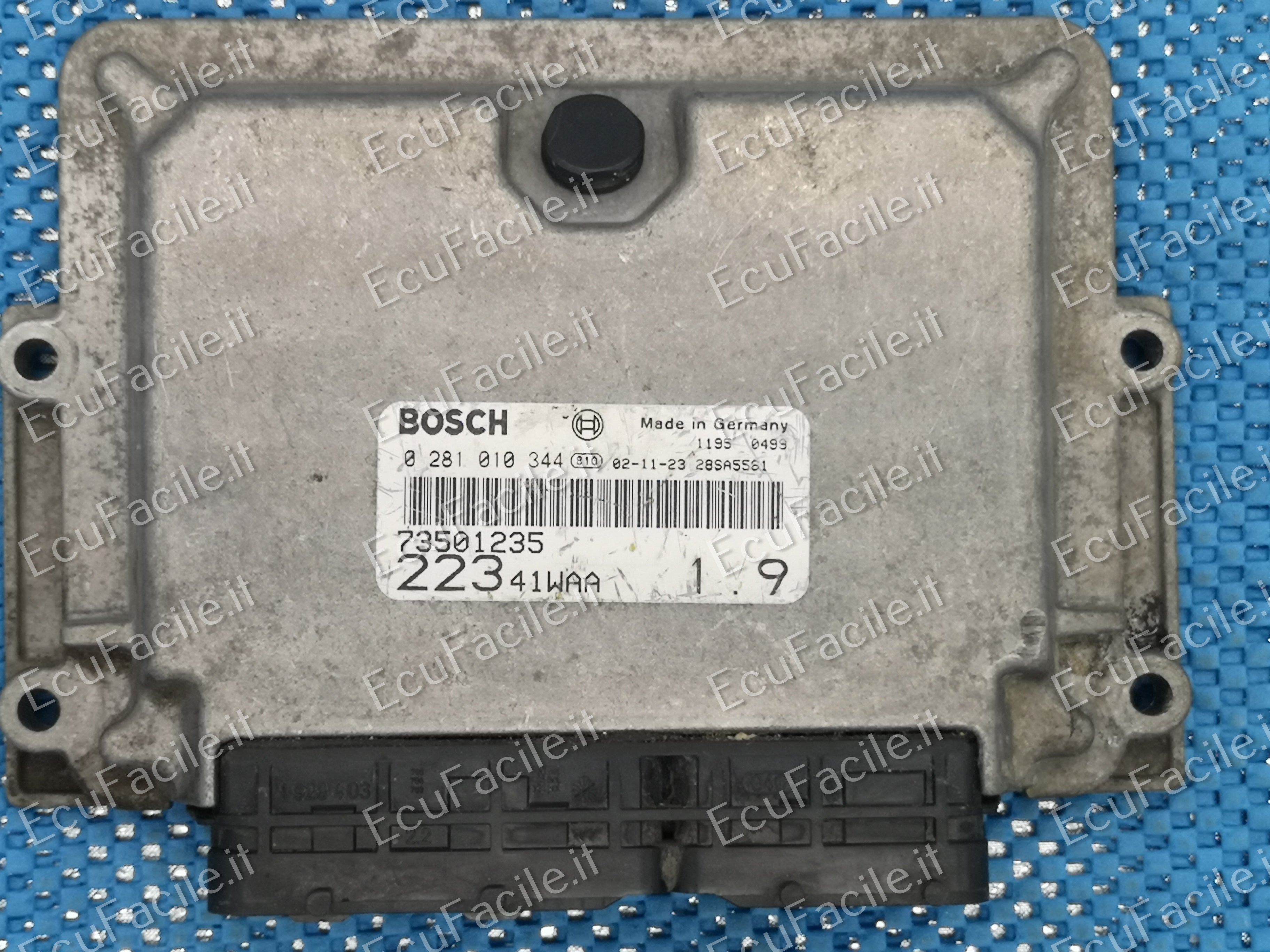 ECU FIAT DOBLO 1.9 JTD EDC15C7 0281010344 73501235 22341WAA