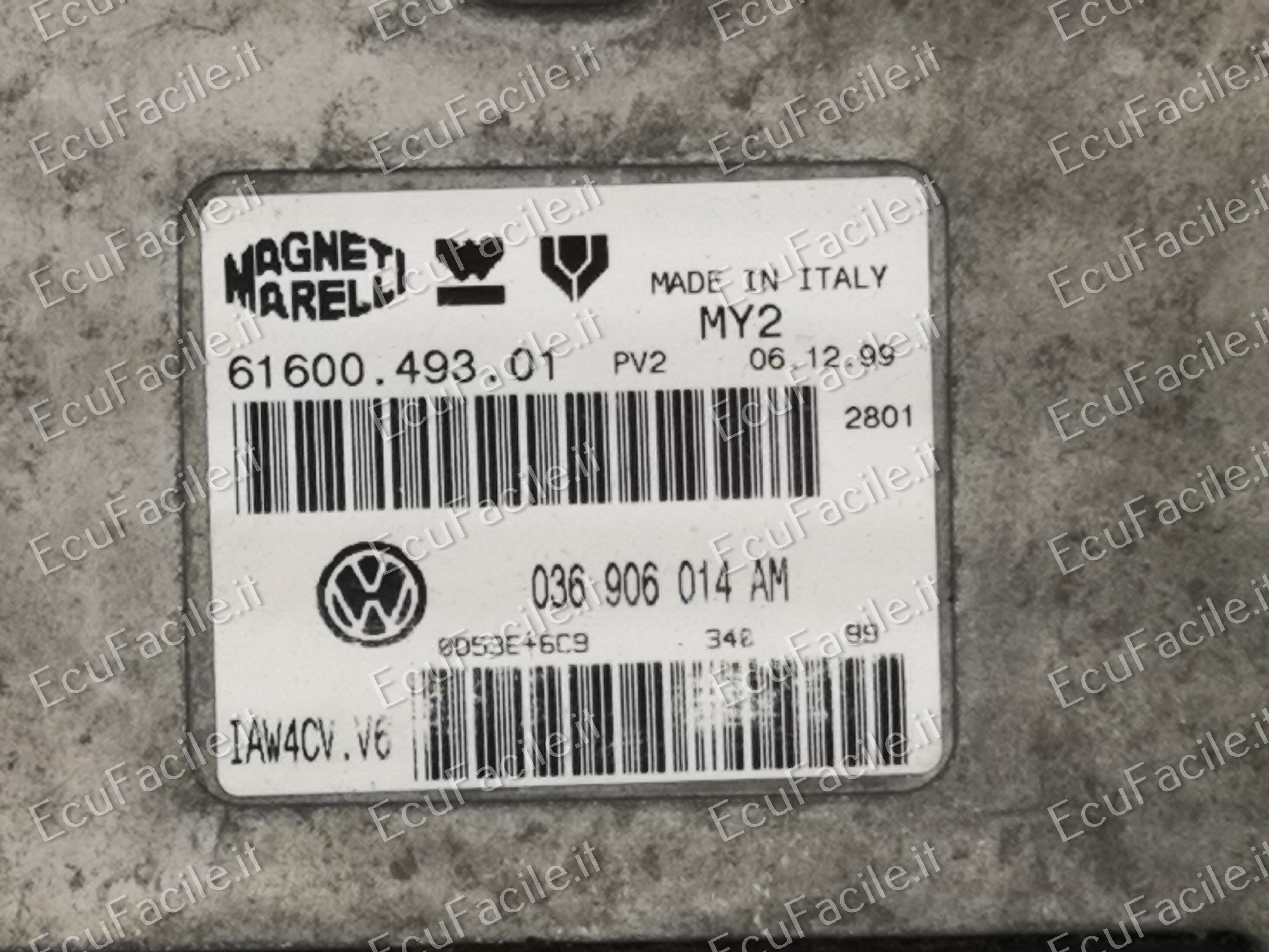 ECU VW POLO GOLF SEAT AUDI 1.4 036906014AM 6160049301 IAW4CV.V6