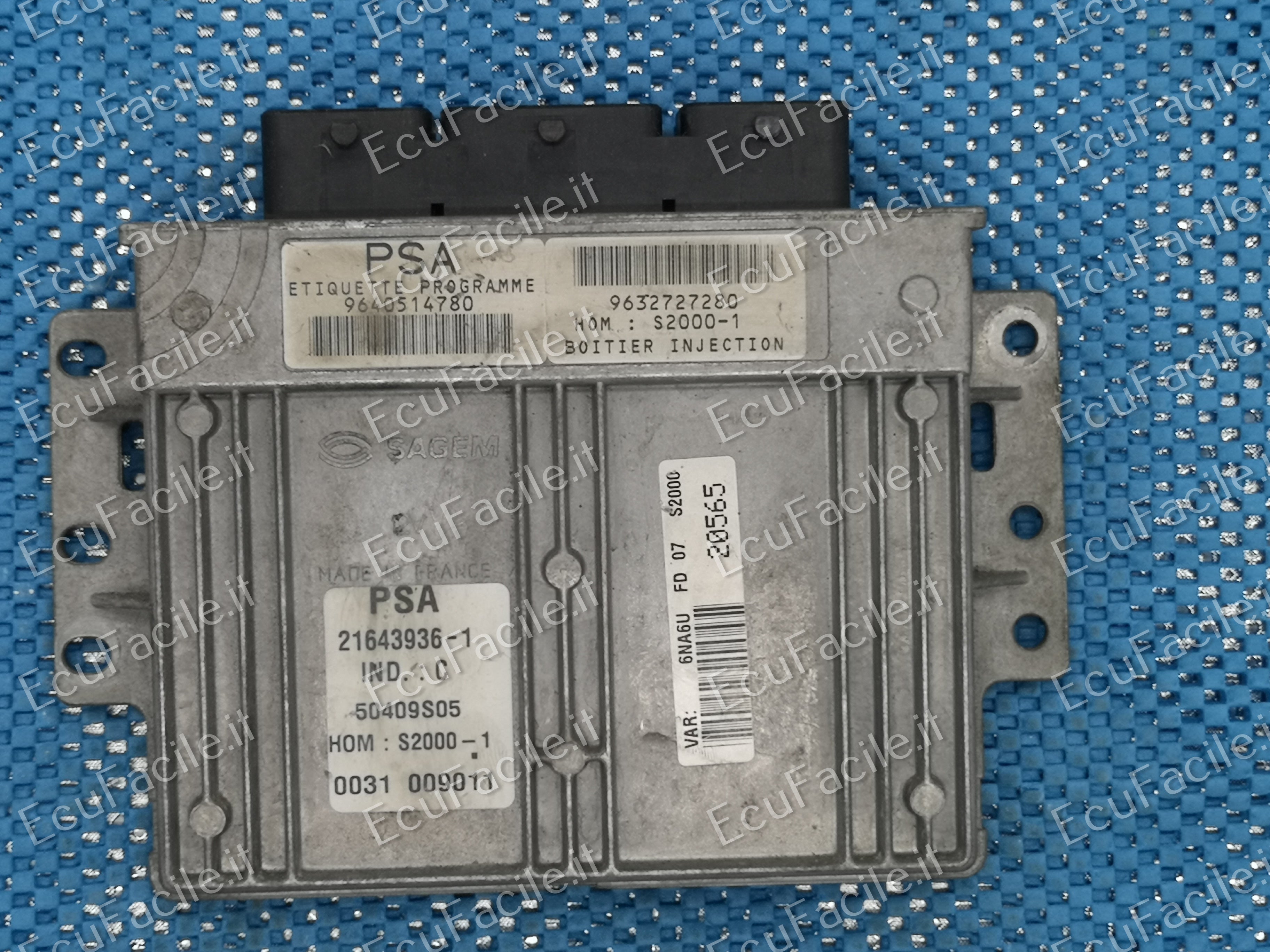 ECU XSARA PICASSO 1.8 9640514780 9632727280 21643936-1 50409S05