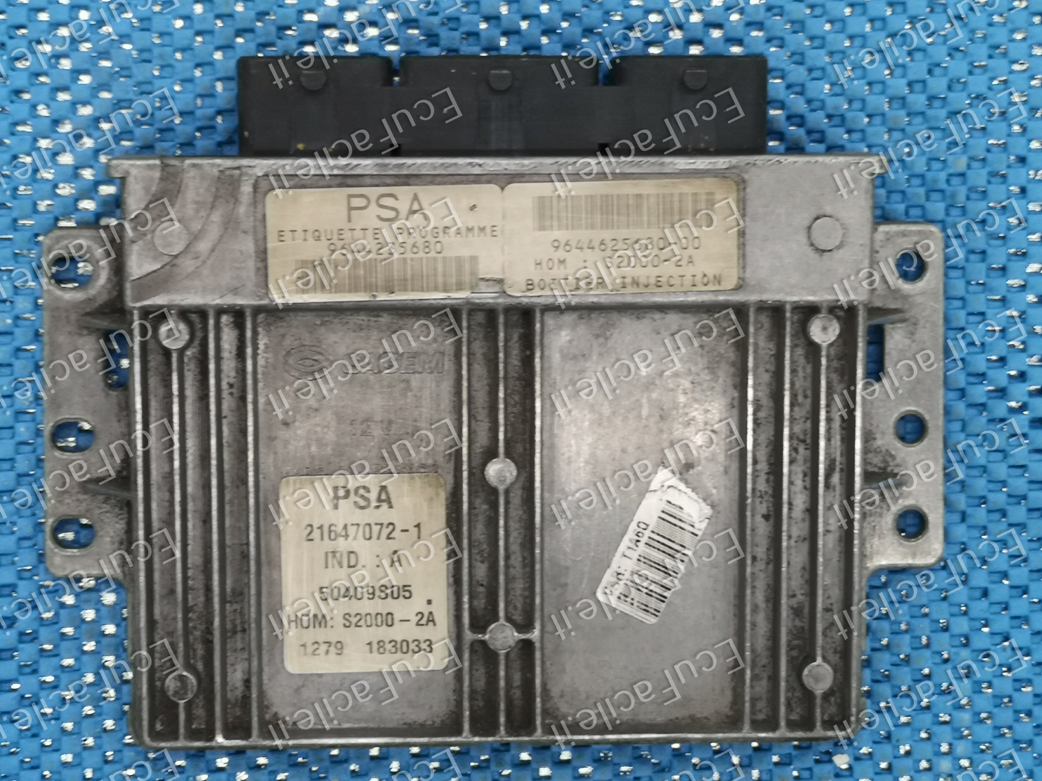 Ecu PEUGEOT 206 1.4 AGEM 21647072-1 HOM S2000-2A 9644235680