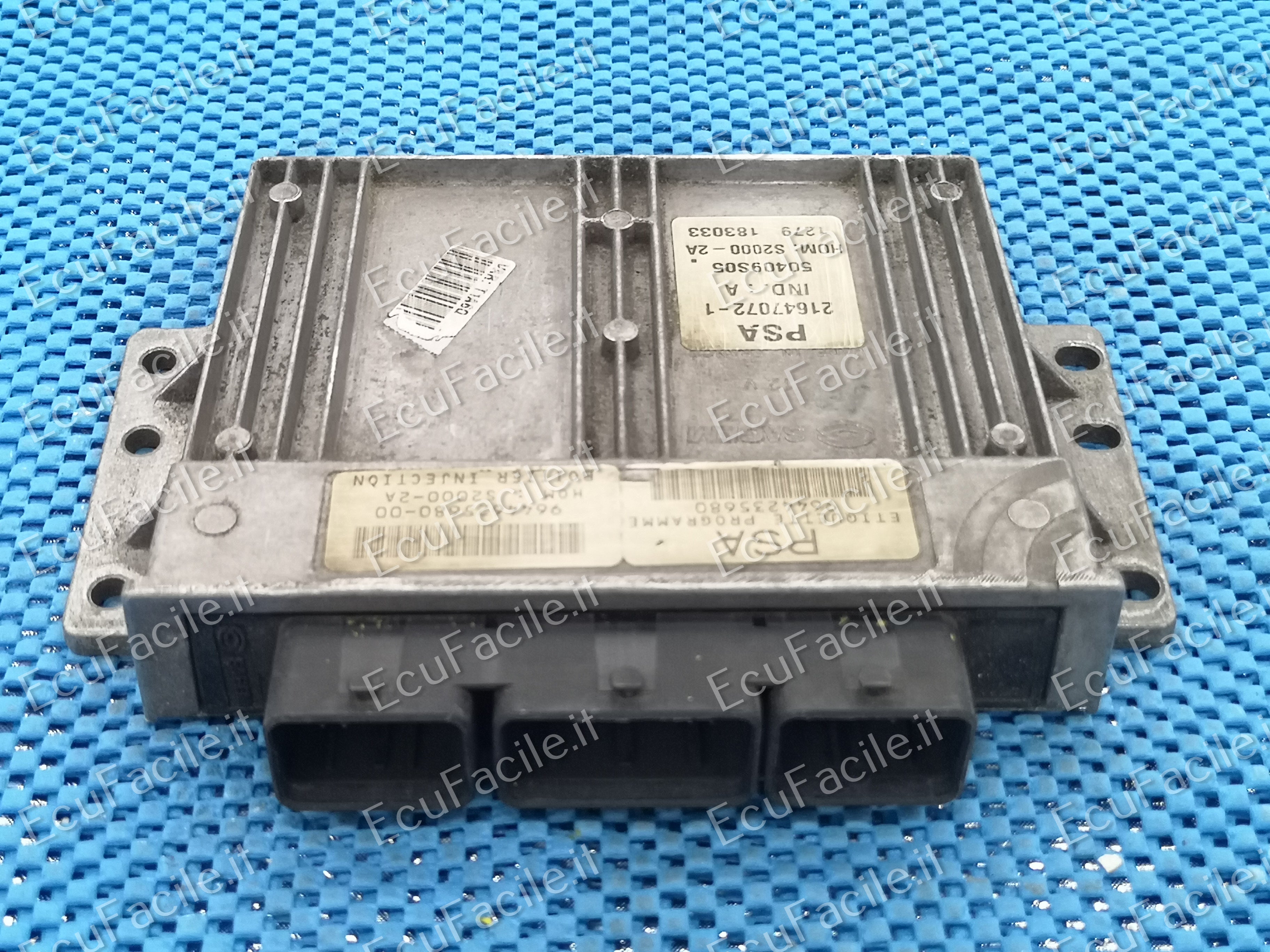 Ecu PEUGEOT 206 1.4 AGEM 21647072-1 HOM S2000-2A 9644235680