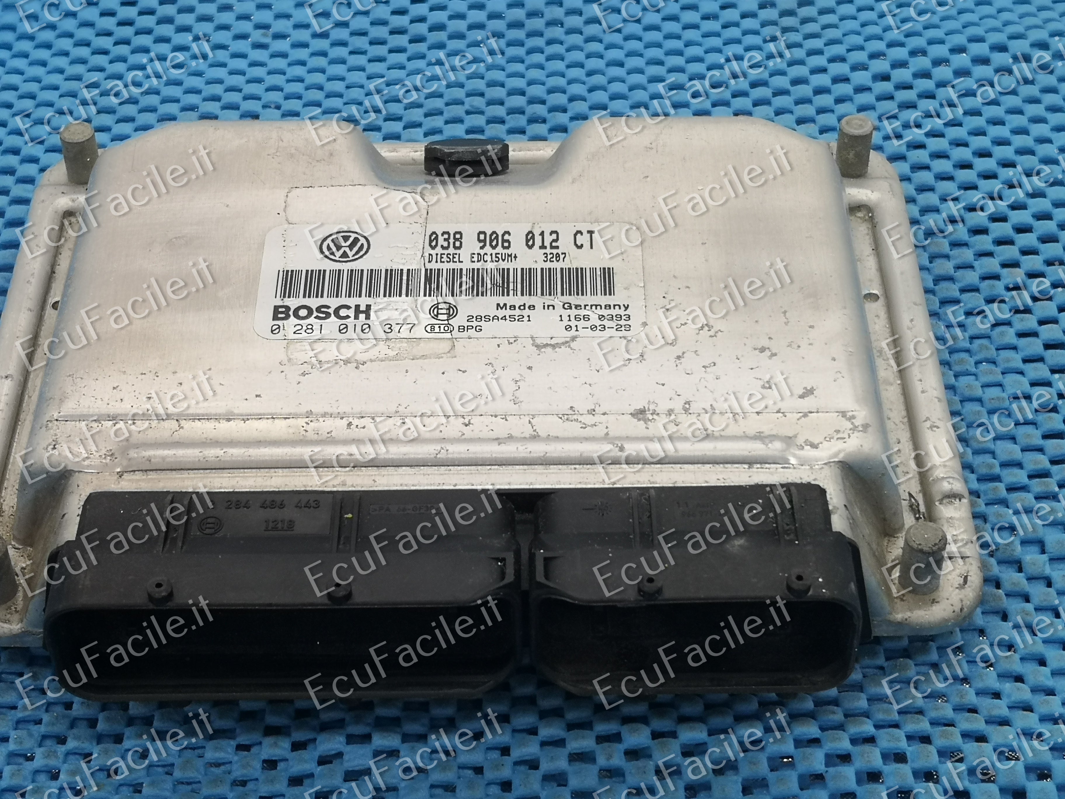 Ecu vw volkswagen 1.9 0281010377 038906012ct edc15vm+ ImmOff