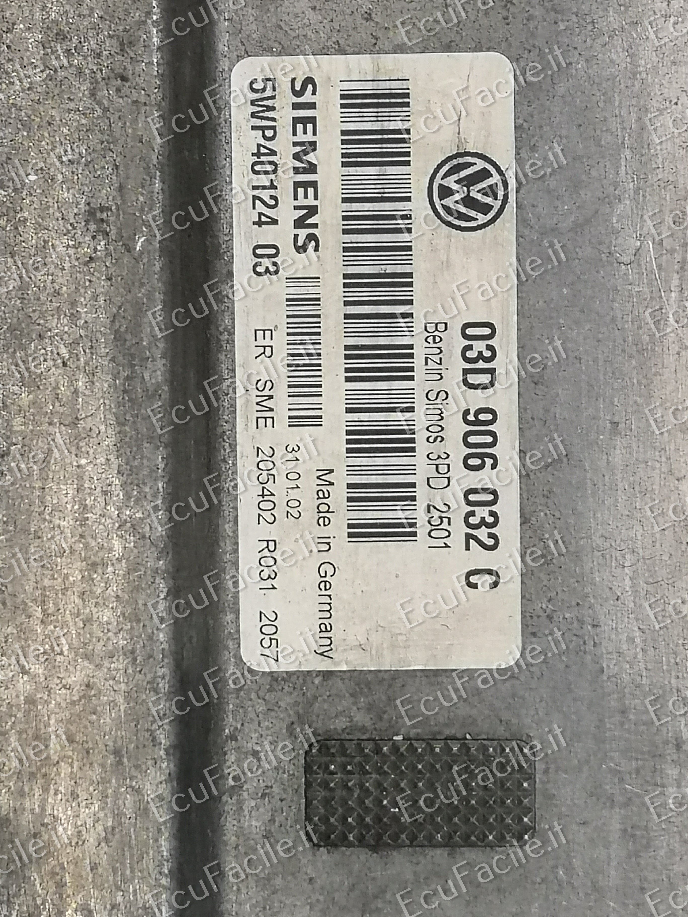ECU VW POLO 1.2 SIEMENS 5WP4012406 03d906032 C 5wp40124 06