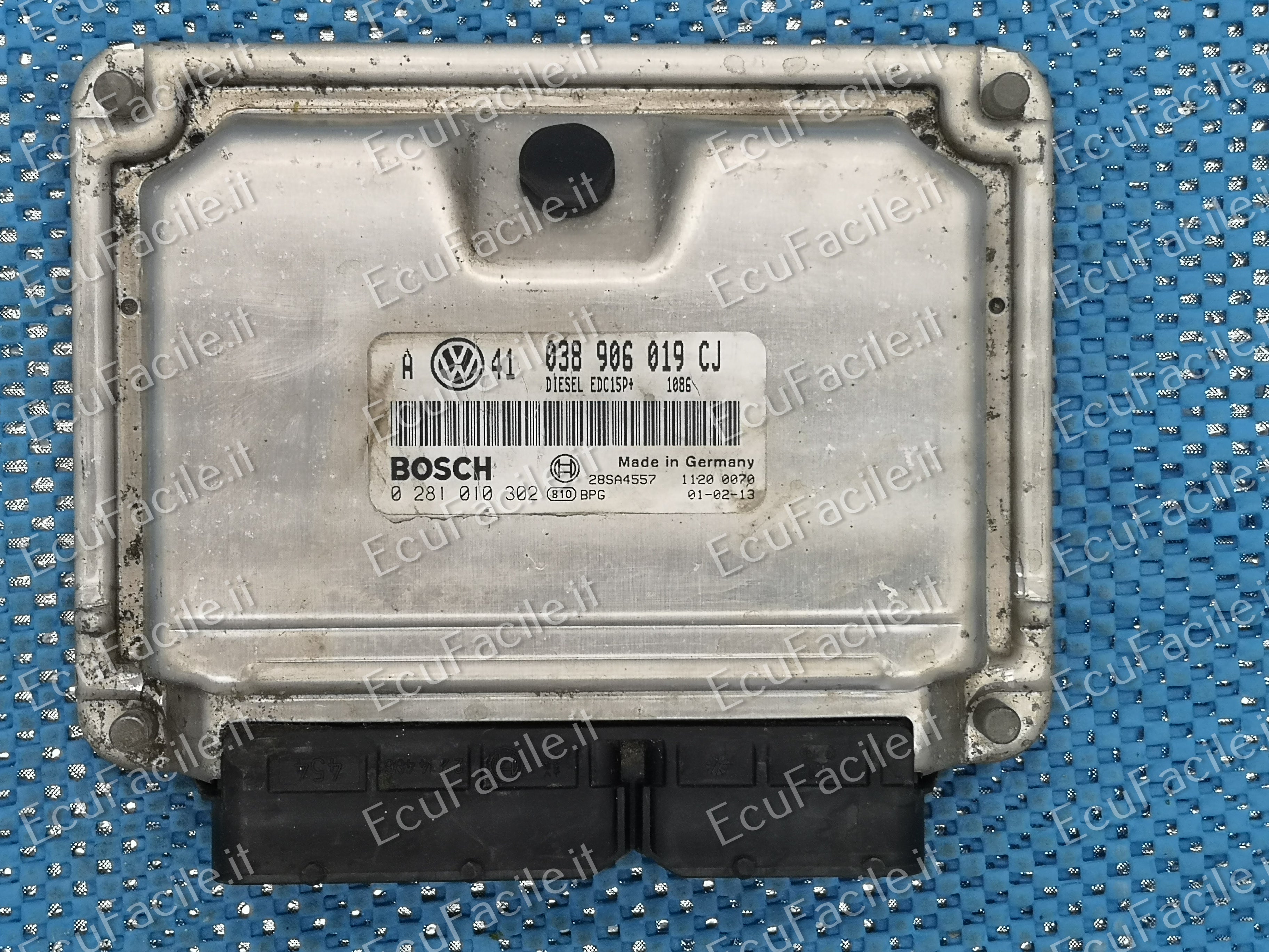 ECU VW GOLF BORA 1.9 TDI 115 038906019CJ 0281010302 EDC15P +