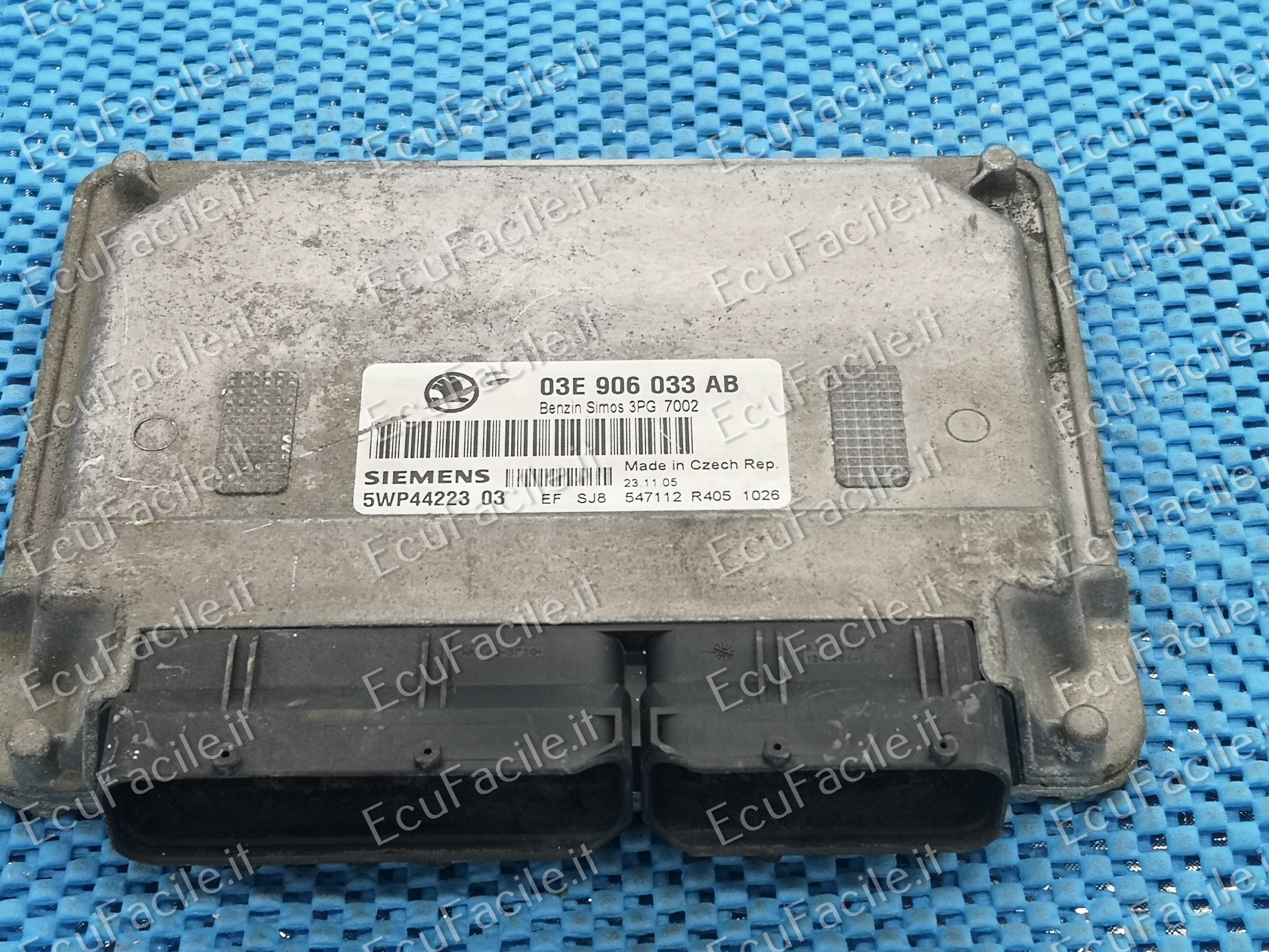 ECU SKODA FABIA 1.2 03E906033AB 5WP4422303 SIMOS 3PG PRONTA
