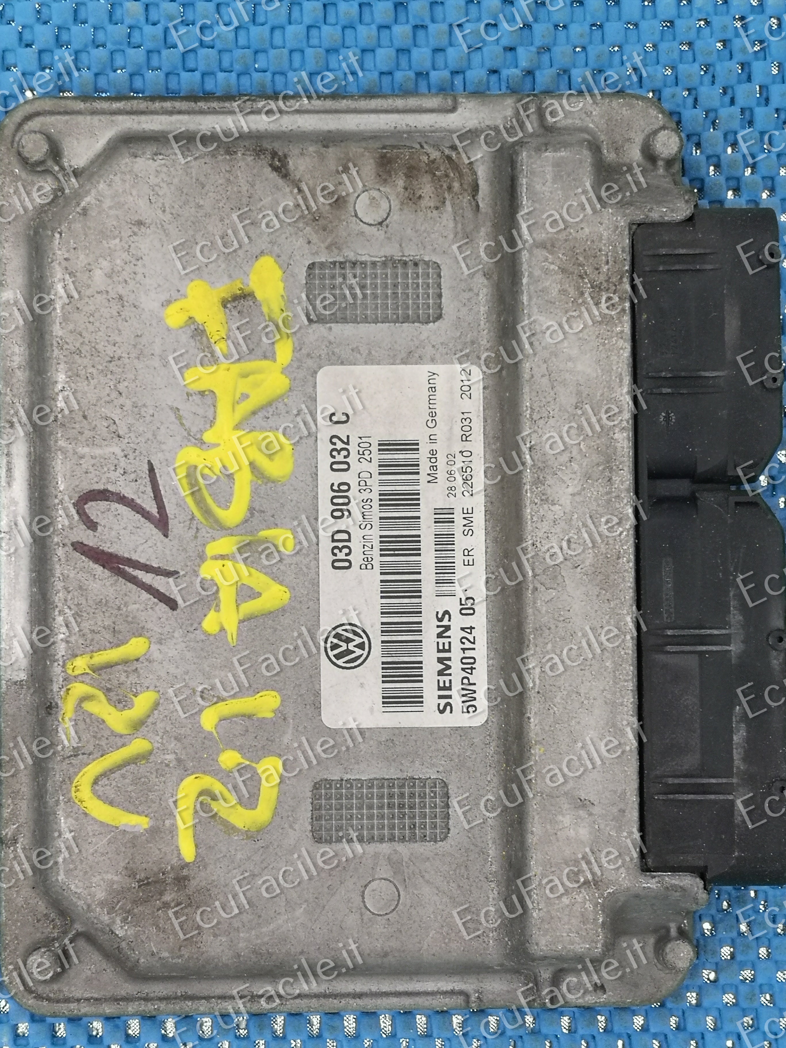 ECU VW POLO 1.2 SIEMENS 5WP4012406 03d906032 C 5wp40124 06
