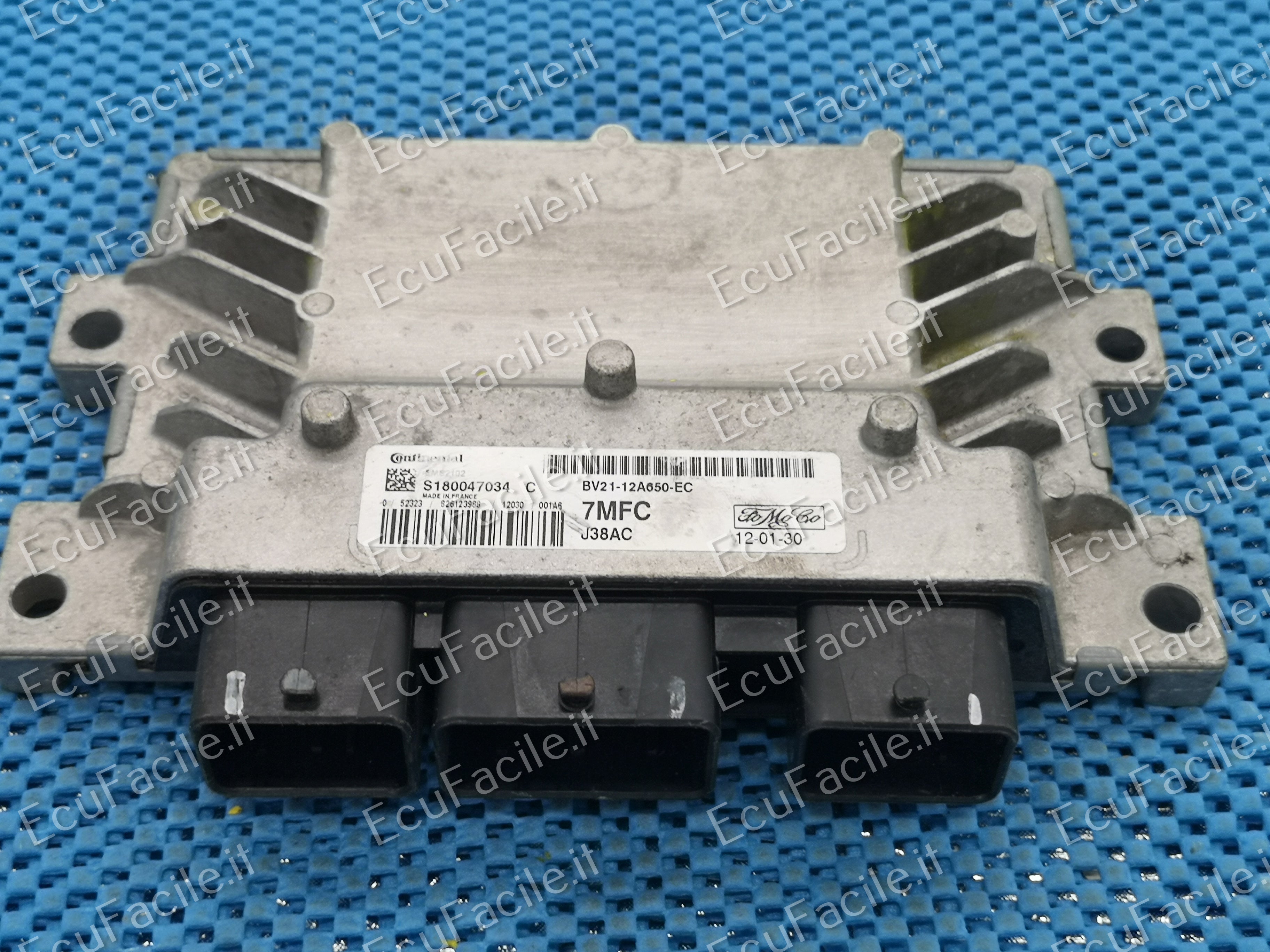 ECU FORD FIESTA S180047034C BV2112A650EC 7MFC