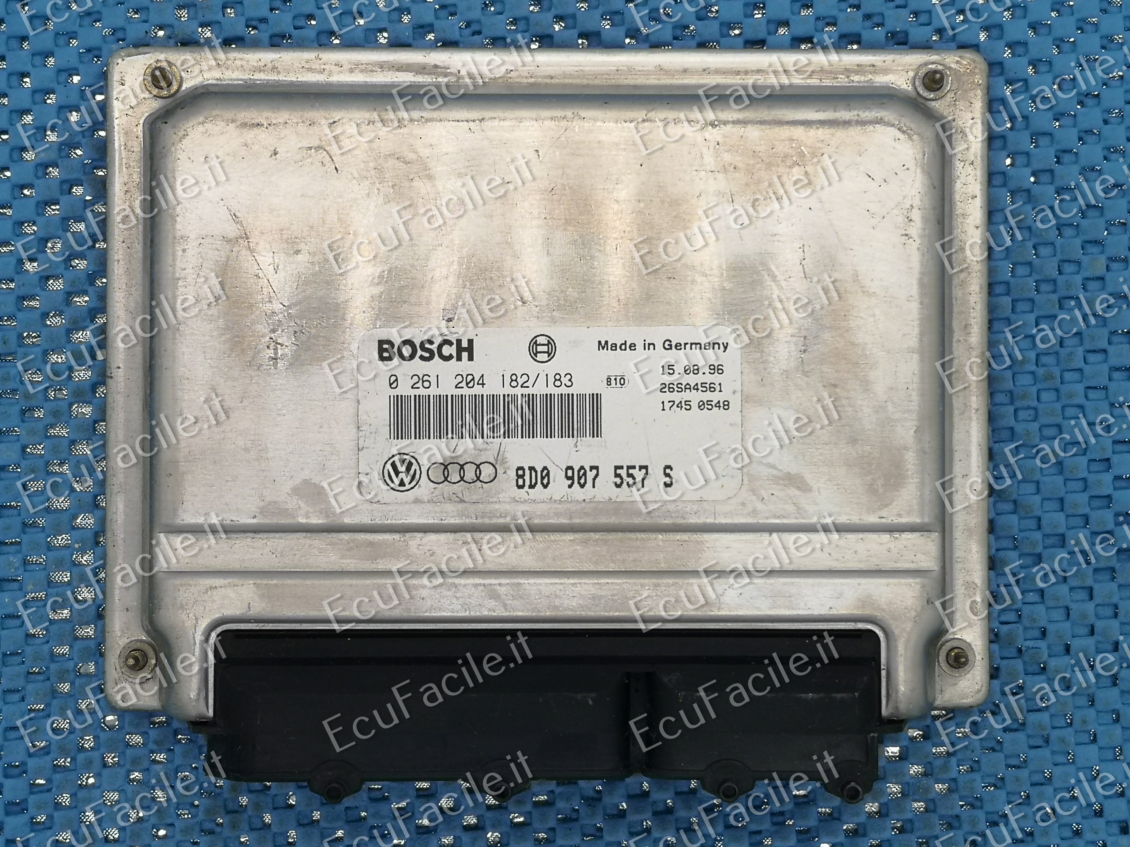 ECU AUDI A4 PASSAT 1.8 0261204182 183 8D0907557S M3.8.2 M 3.8.2