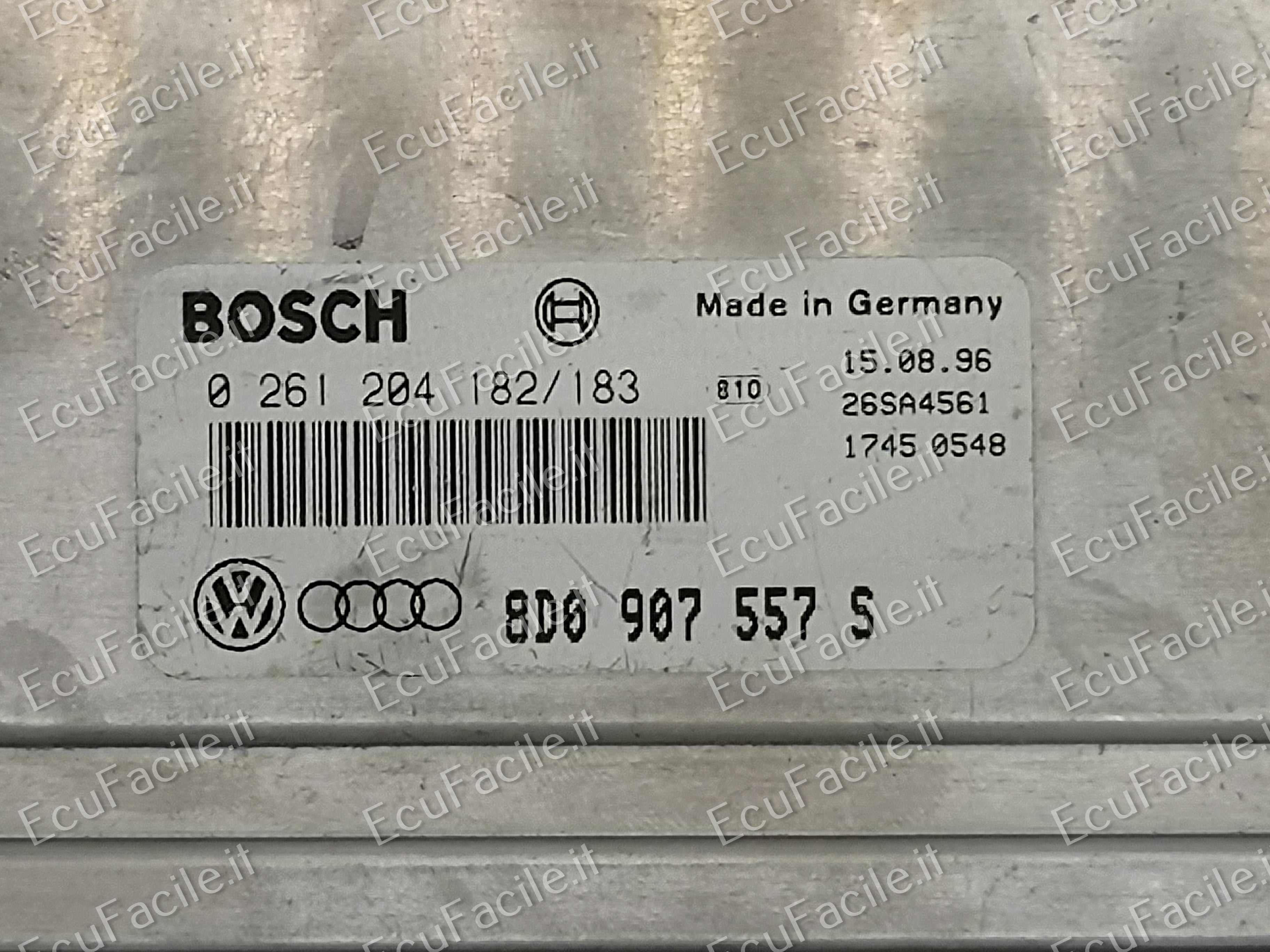 ECU AUDI A4 PASSAT 1.8 0261204182 183 8D0907557S M3.8.2 M 3.8.2
