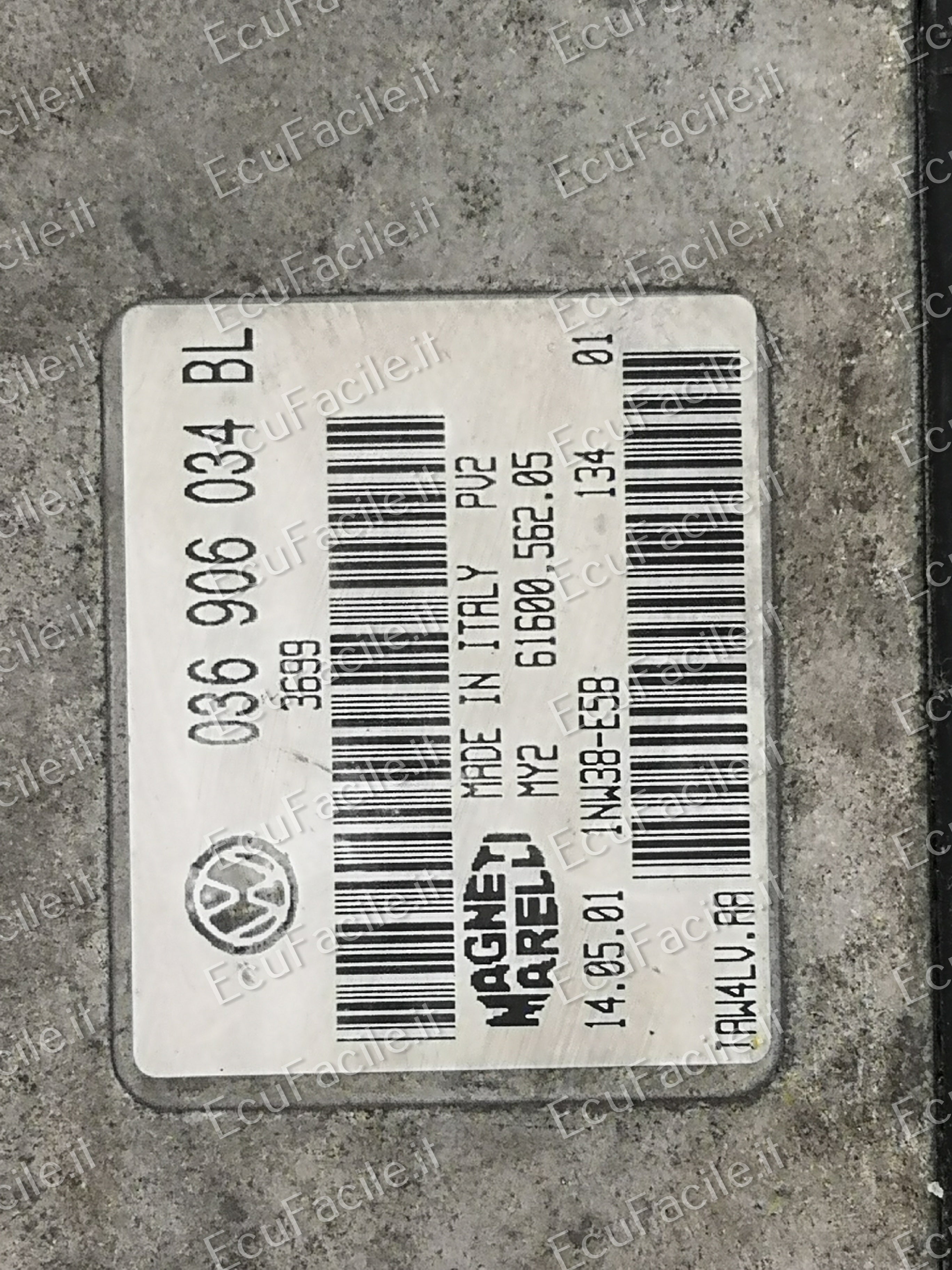 Ecu centralina skoda fabia 1.4 036906034bl iaw4lv.aa