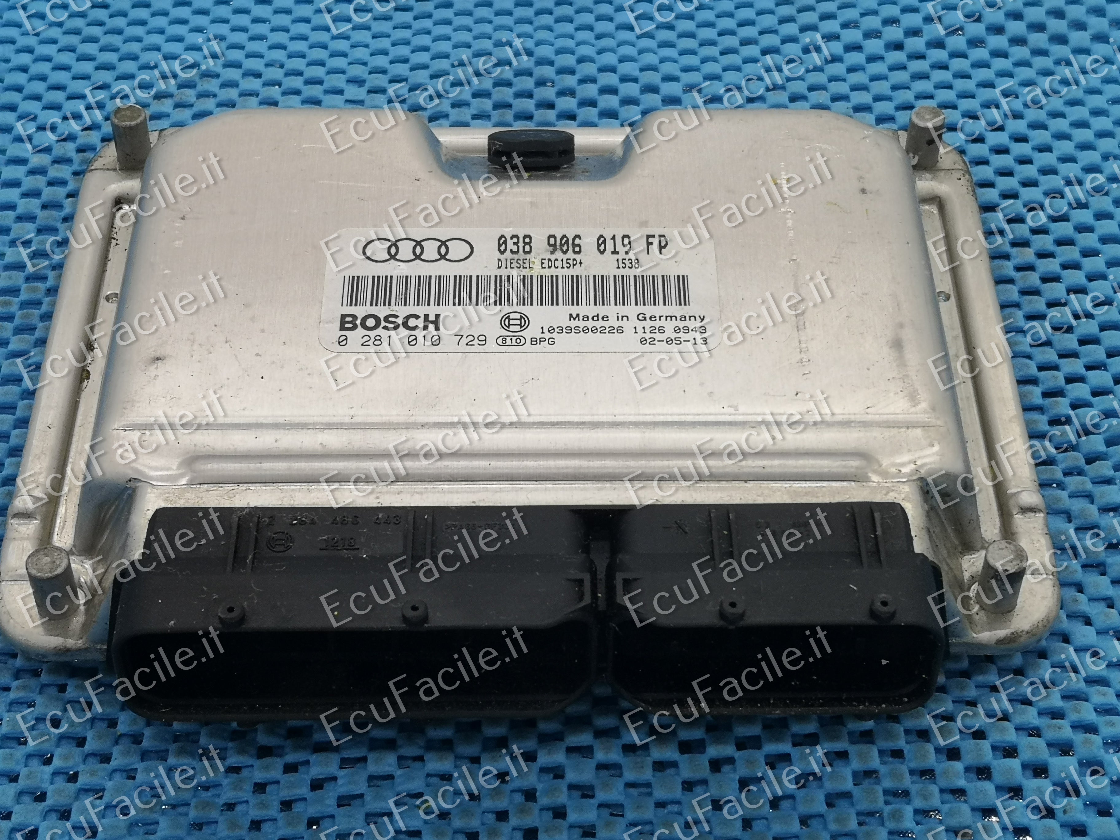 ECU VW AUDI A4 1.9 TDI 0281010729 038906019FP EDC15P