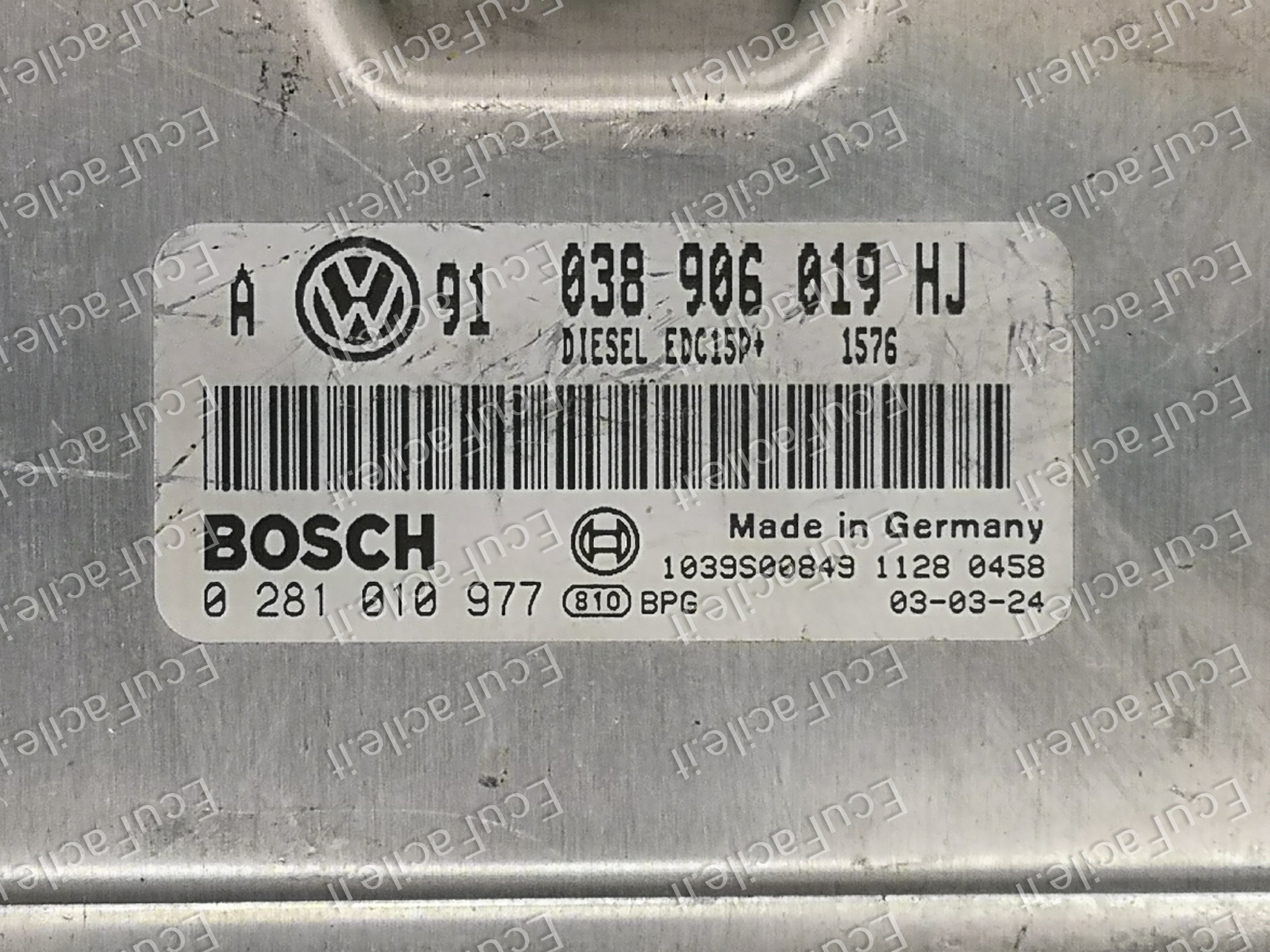 ECU VW GOLF 1.9 ASZ 0281010977 038906019HJ EDC15P +