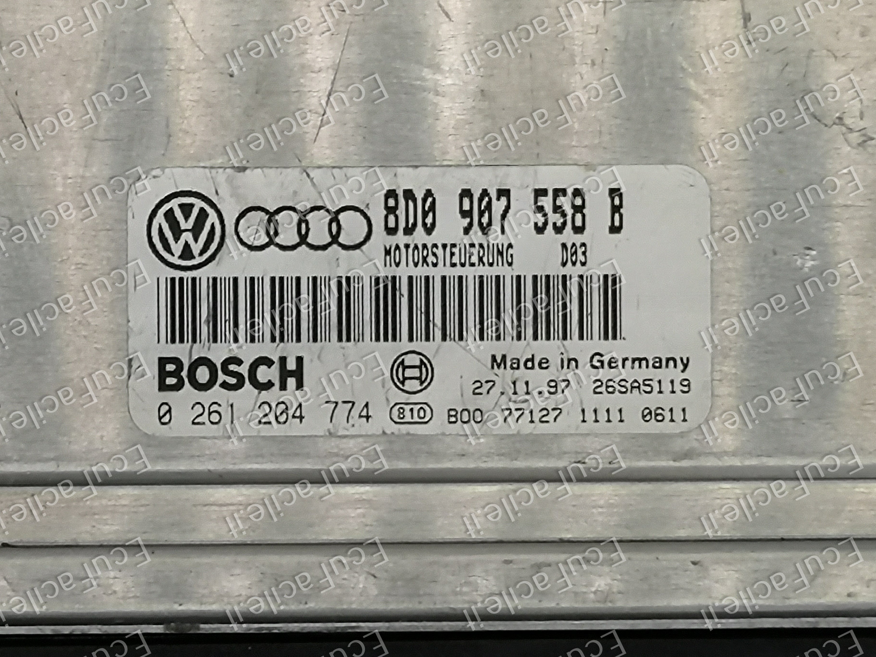 Ecu vw audi seat skoda bosch 1.8 0261204774 8d0907558b