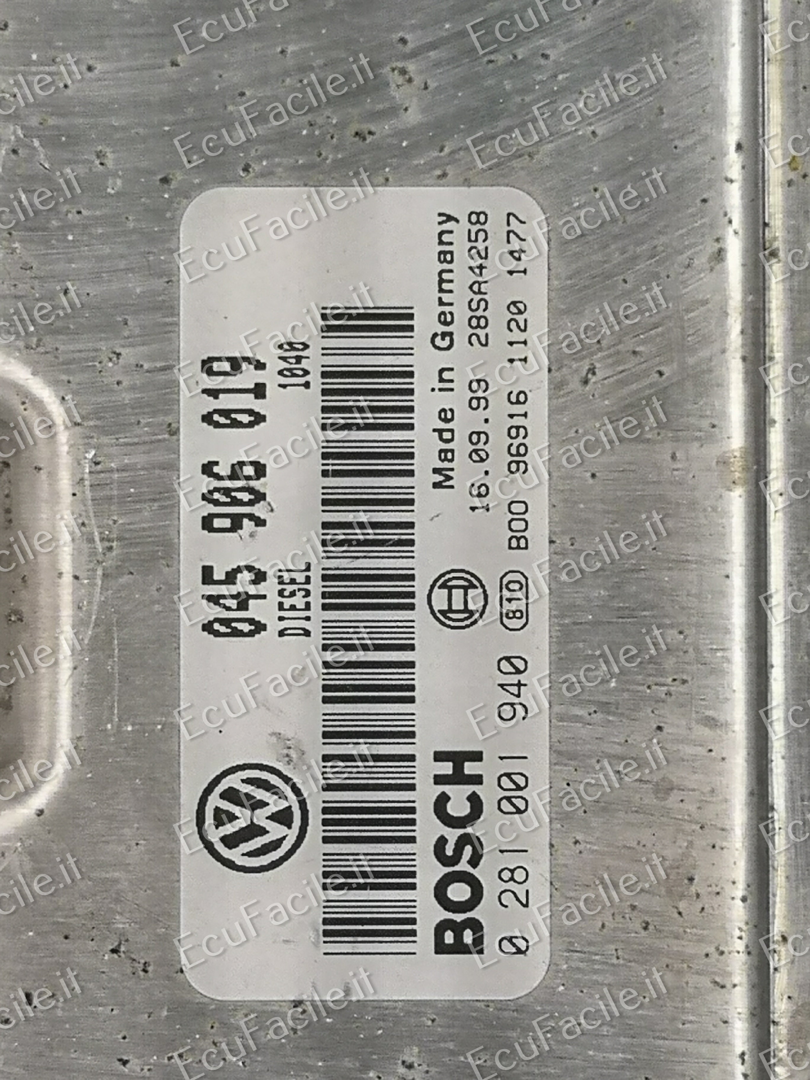 ECU VW VOLKSWAGEN POLO 1.4 TDI 045906019 0281001940 EDC15P