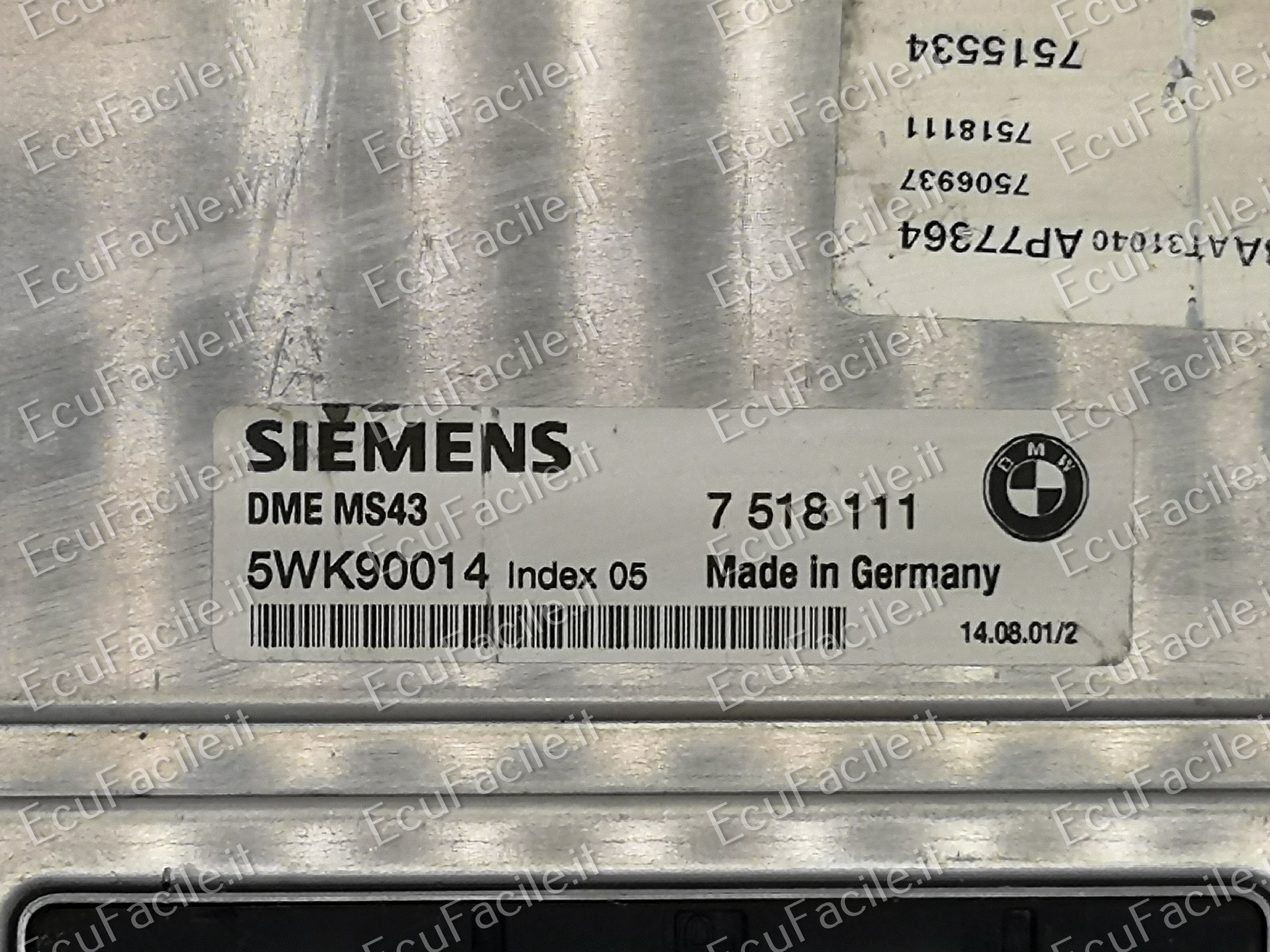 ECU BMW 3 SERIES 2.5,3.0 330i / 325I 7518111 5WK90014 DME MS43