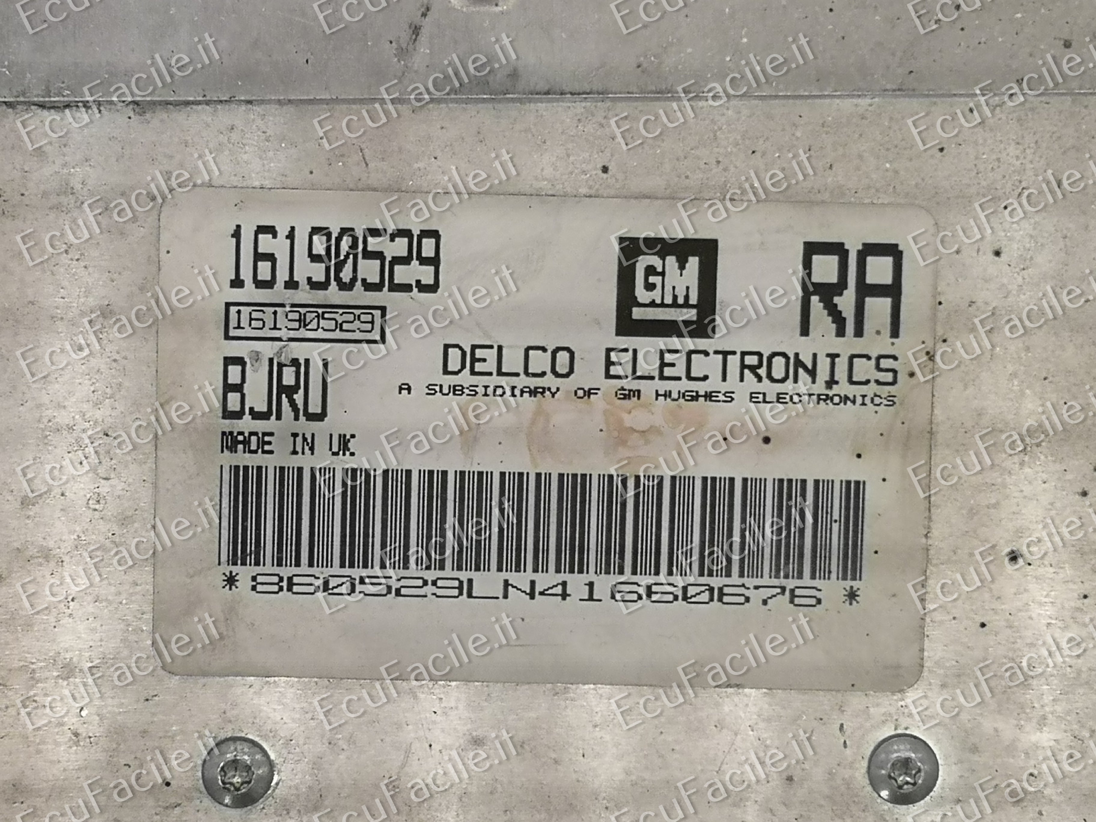 Ecu centralina opel corsa gm 1.2 16190529