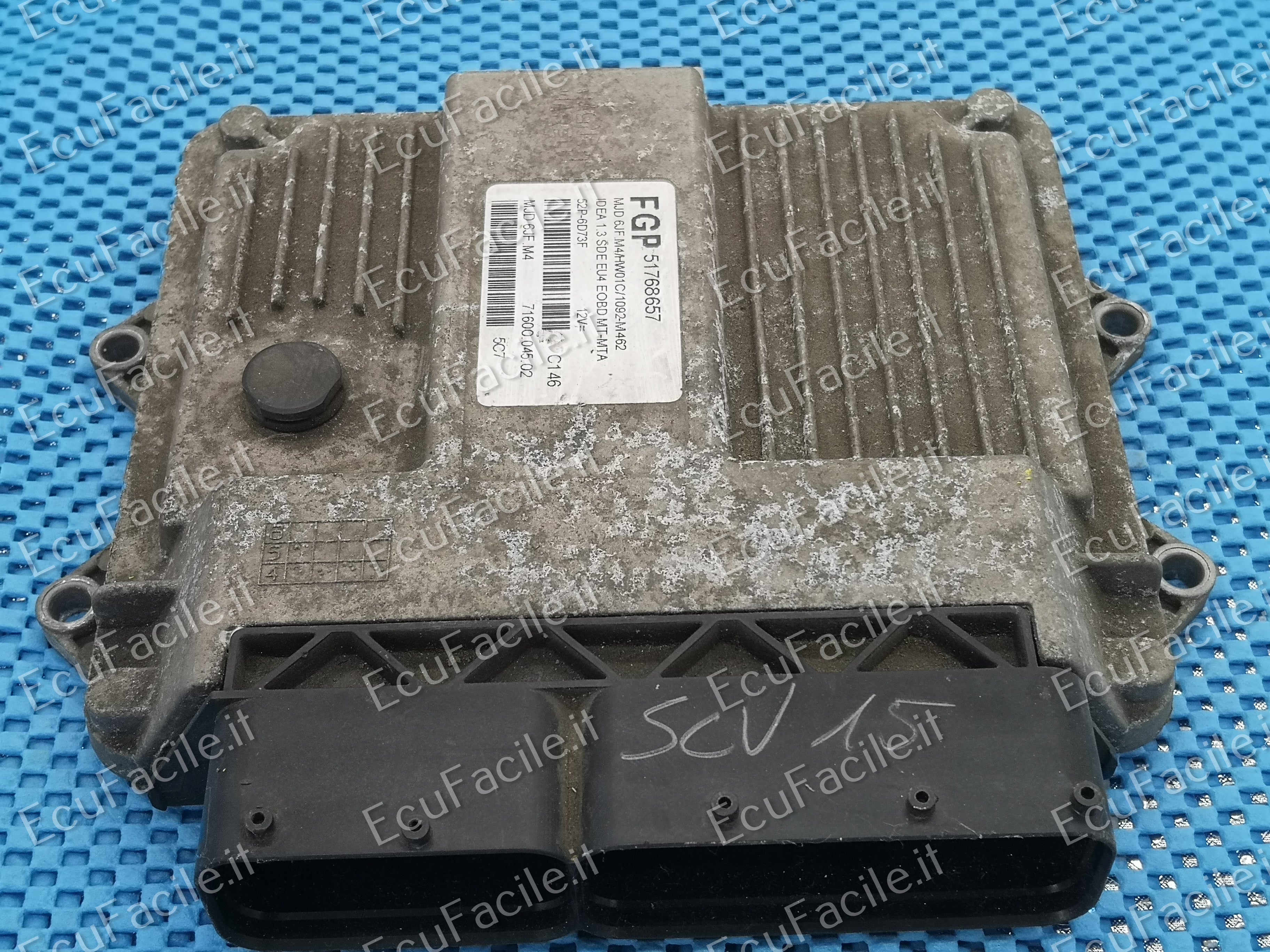 ECU FIAT IDEA 1.3 51768657 MJD 6JF.M4 HW01C IMMOFF