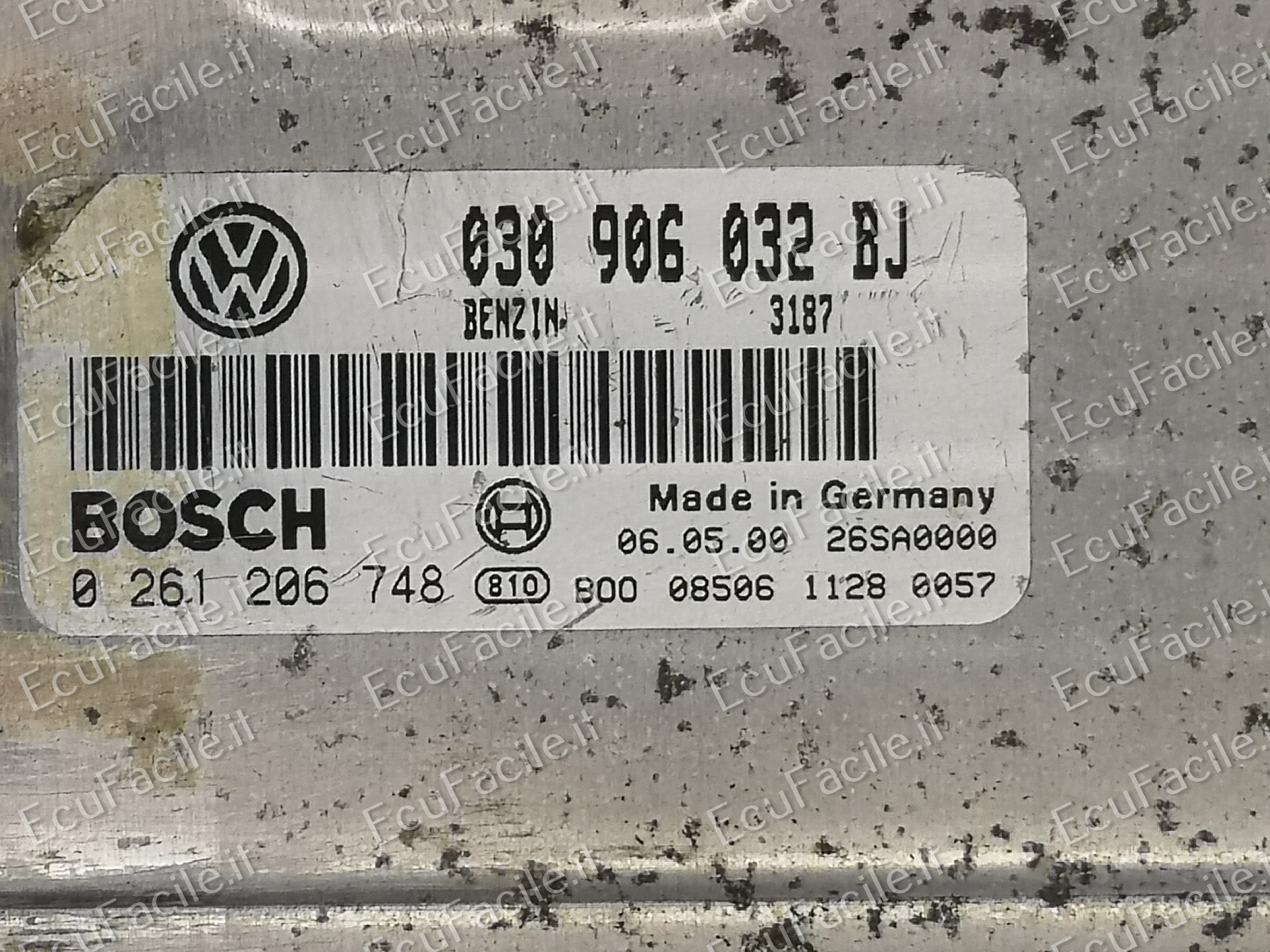 ECU SEAT AROSA 030906032BJ 0261206748 ME7.5.10