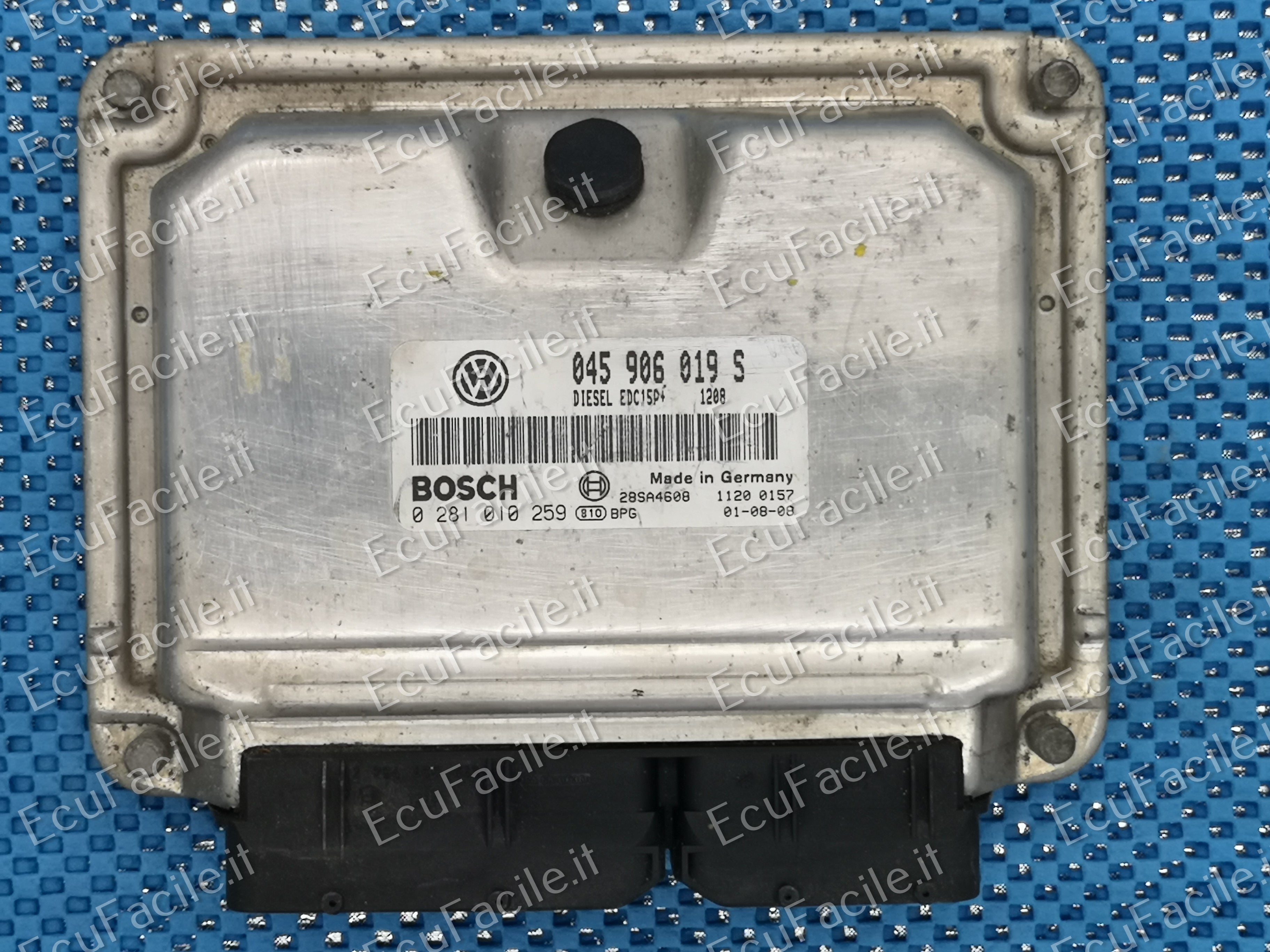 ECU VOLKSWAGEN LUPO 1.4 TDI 045906019S 0281010259 EDC15P 22.4.2