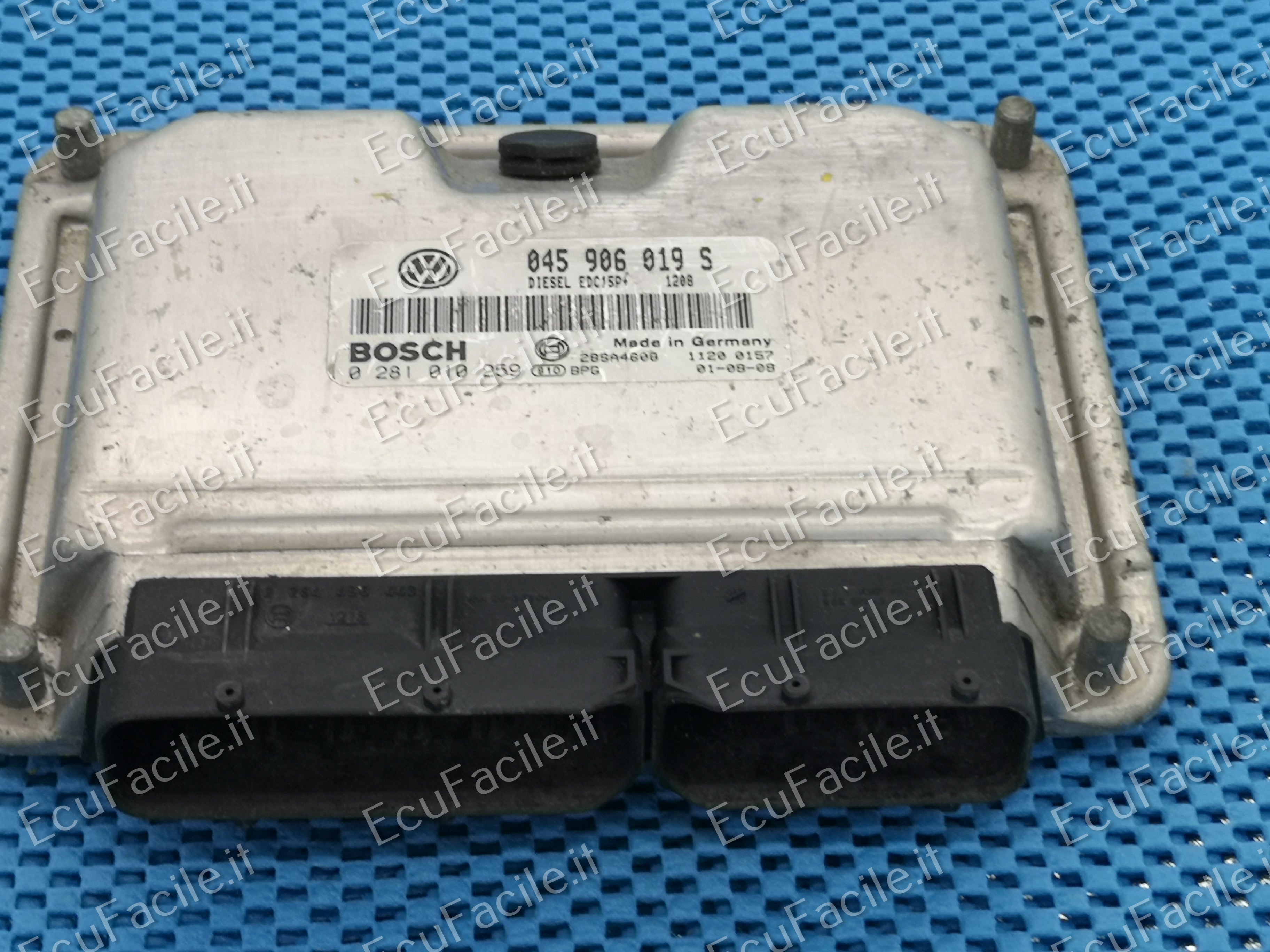 ECU VOLKSWAGEN LUPO 1.4 TDI 045906019S 0281010259 EDC15P 22.4.2
